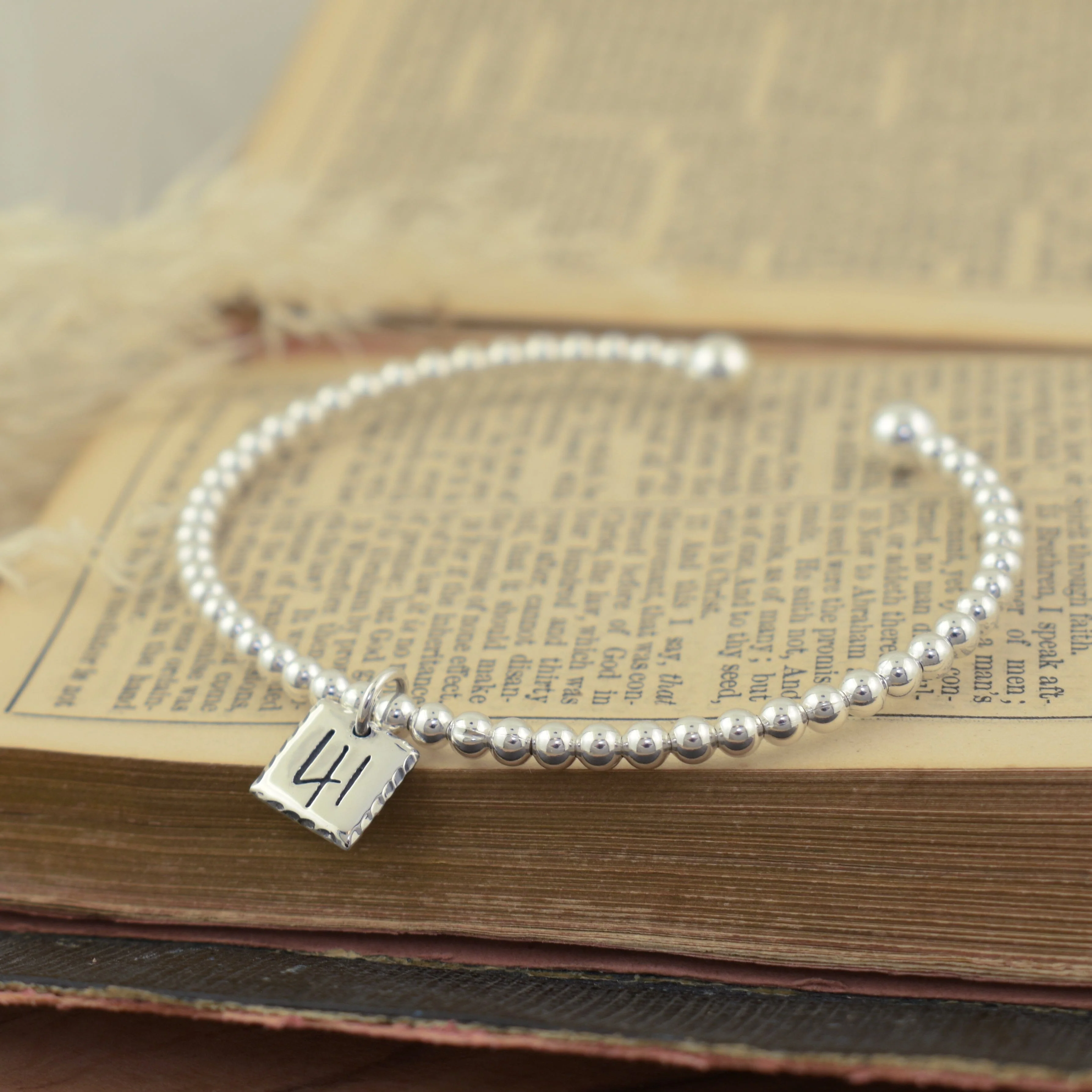 41 Cuff Bracelet - Silver - Image 5
