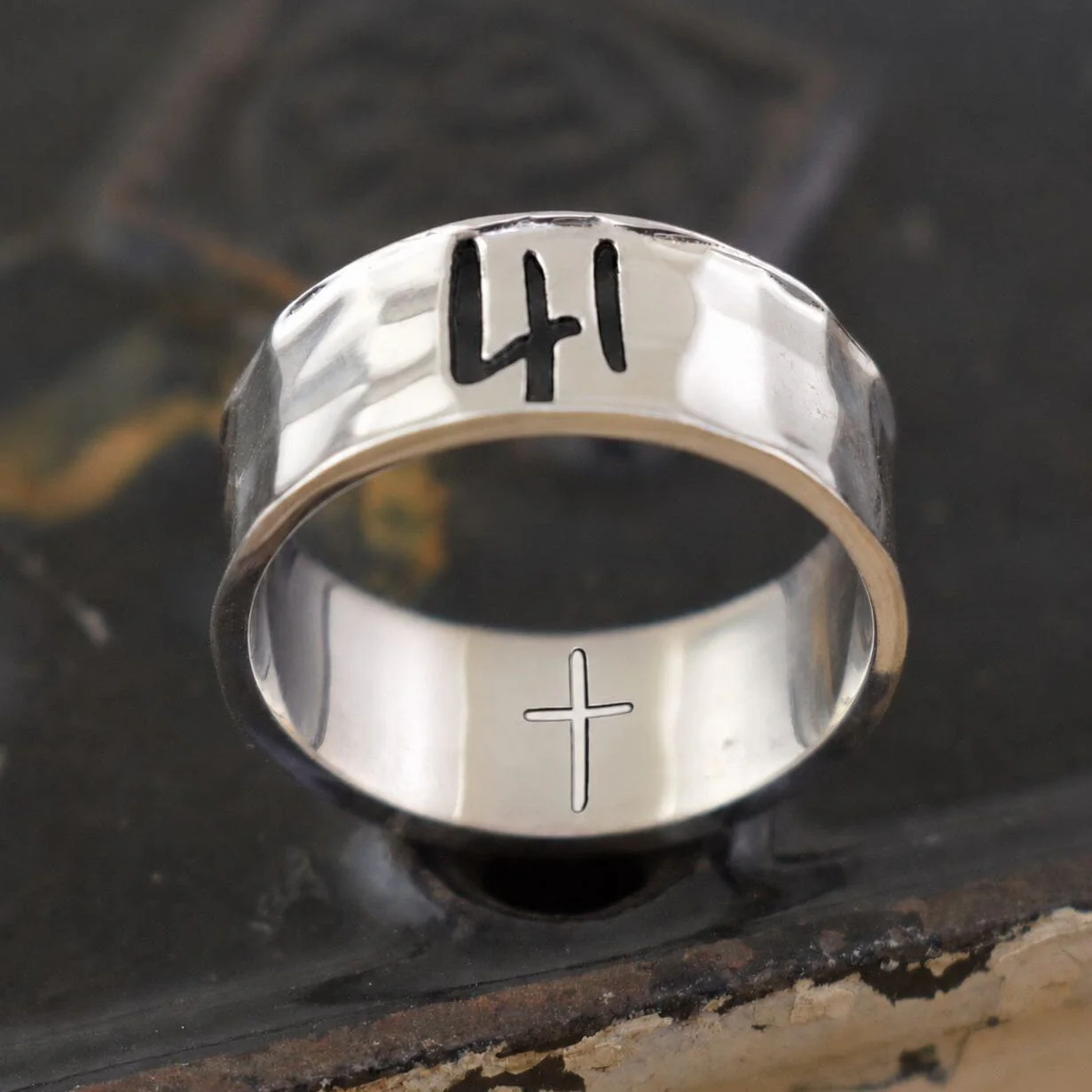 41 Ring - Silver Plated Brass