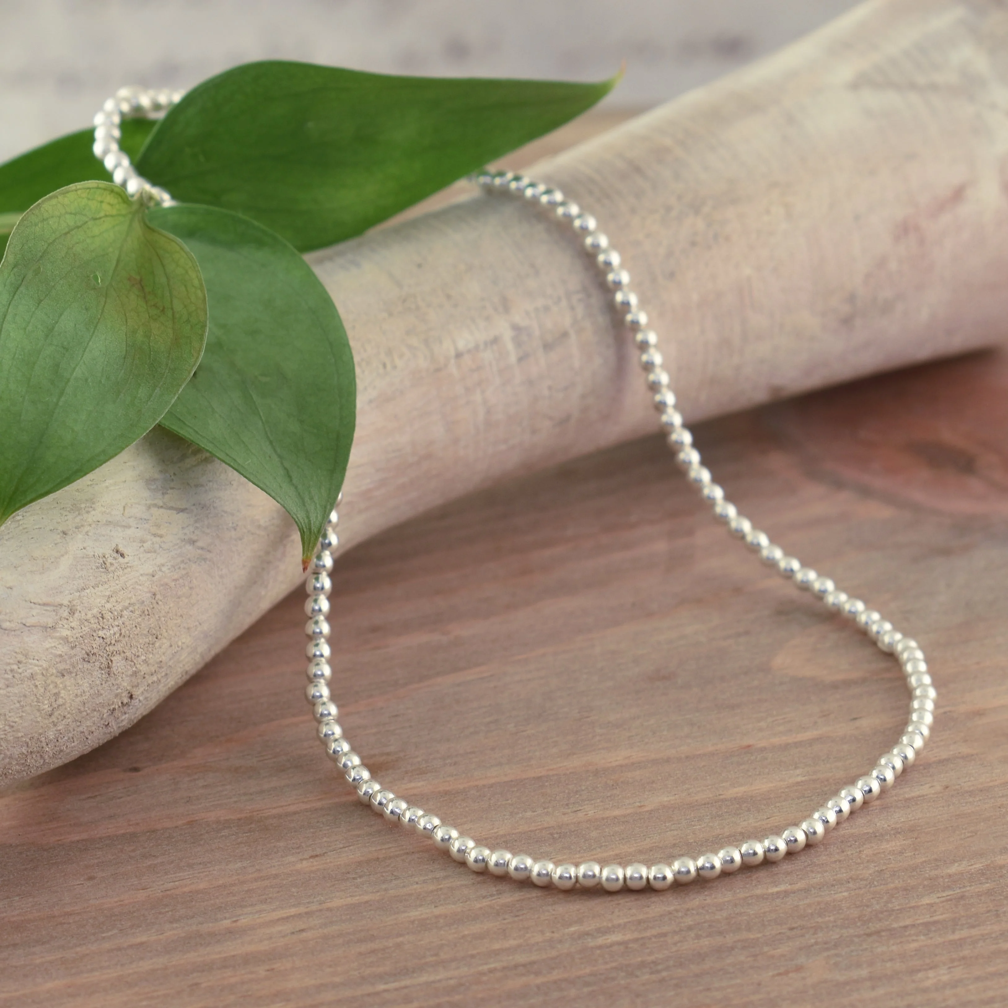 Beaded Stretch Anklet - 2mm - Image 5