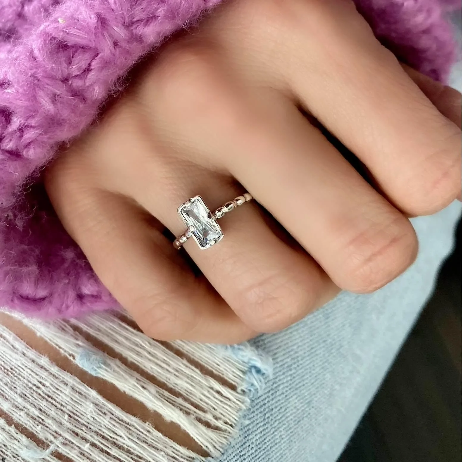 Emerald Cut Ring - Image 2