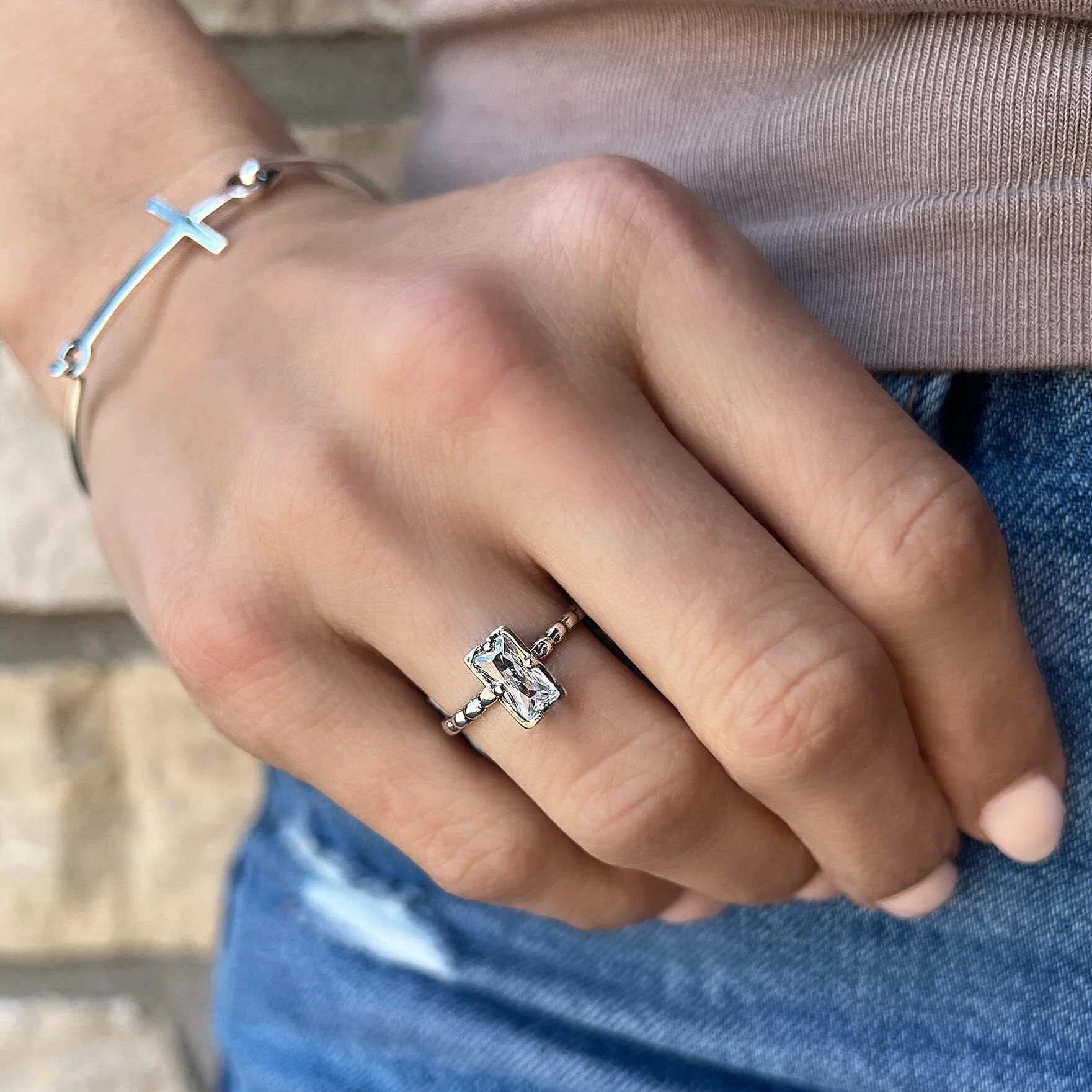 Emerald Cut Ring - Image 4