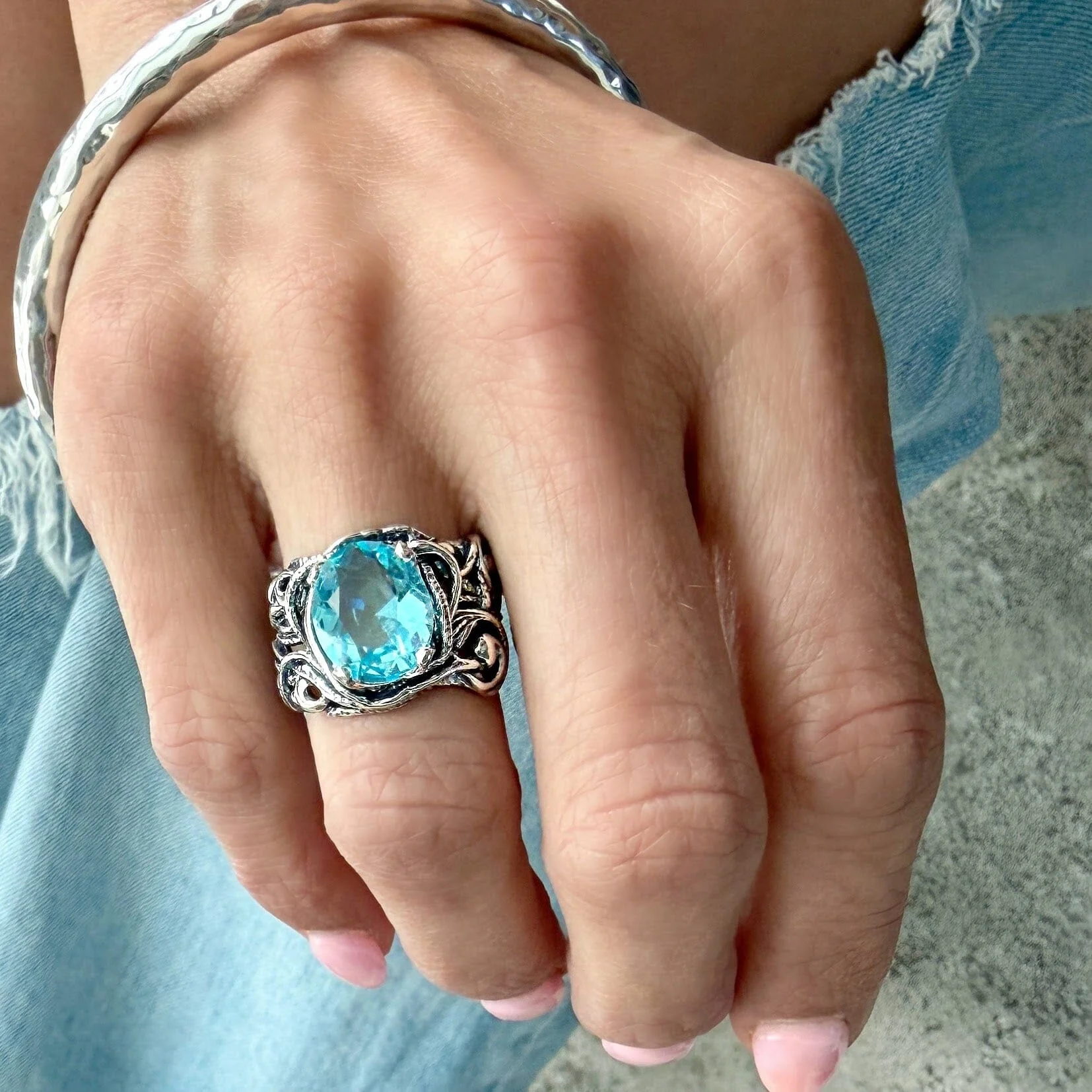 Fancy Splash Ring - Image 2