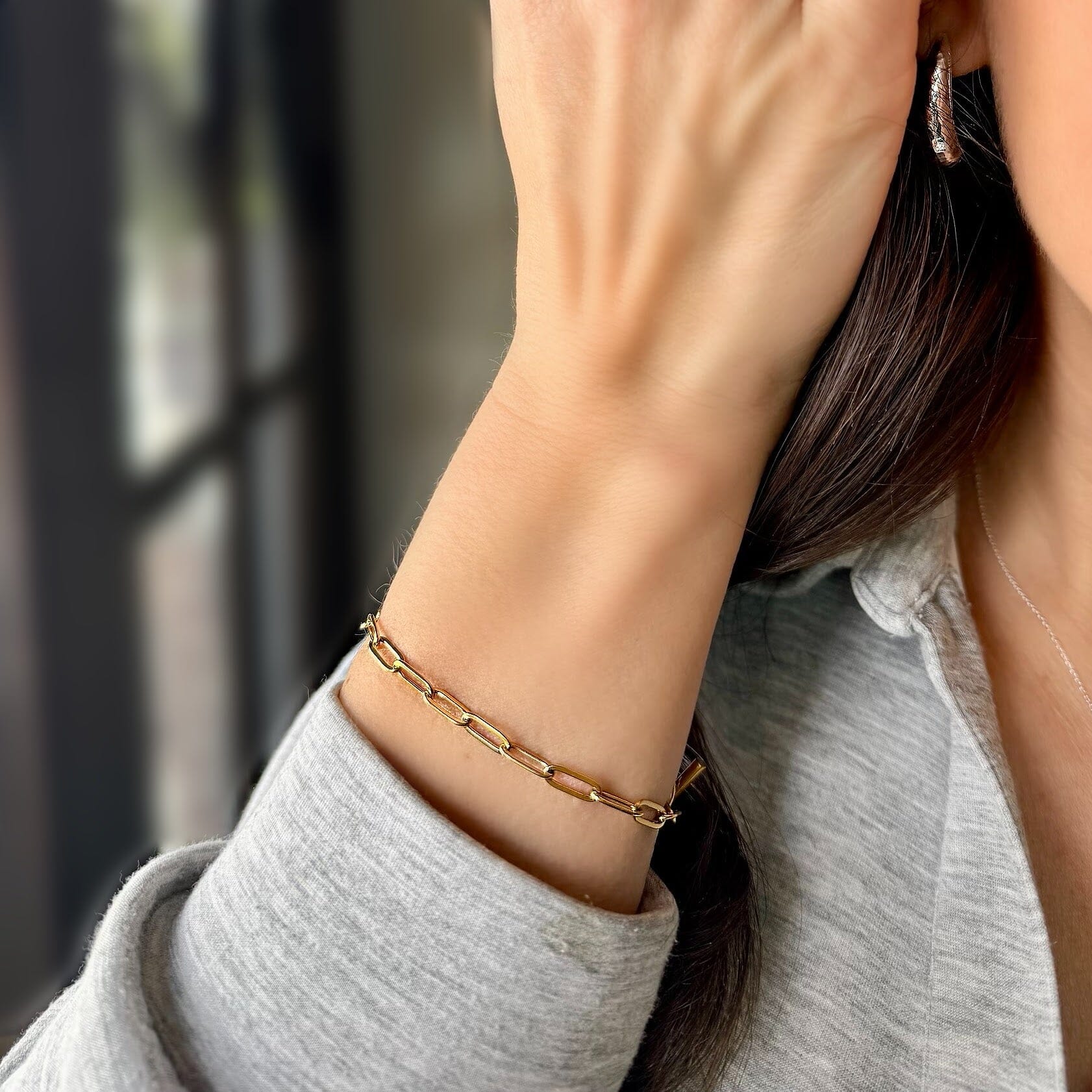 Linked in Gold Bracelet - Image 2