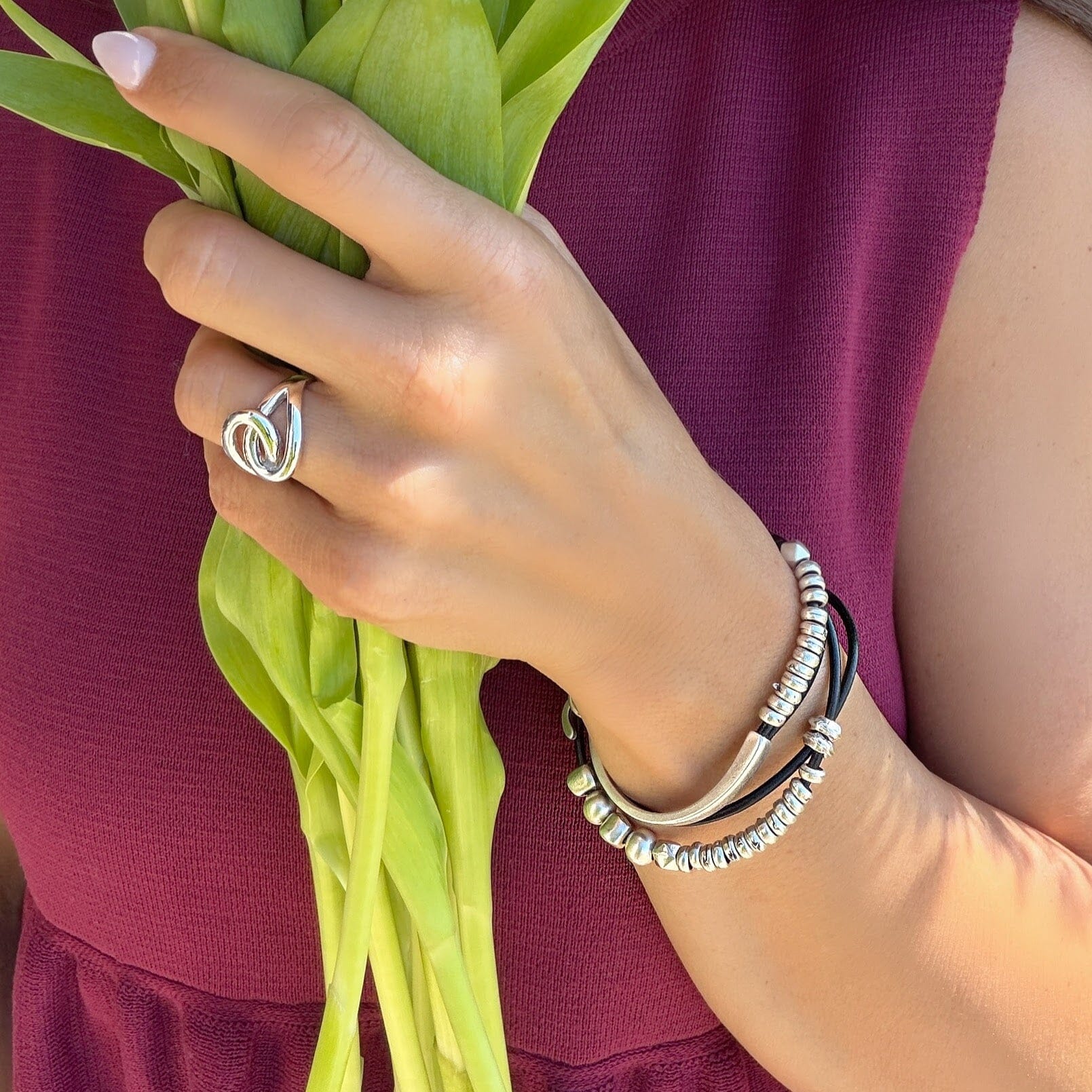 Hooked on Chic Wrap Bracelet - Image 2