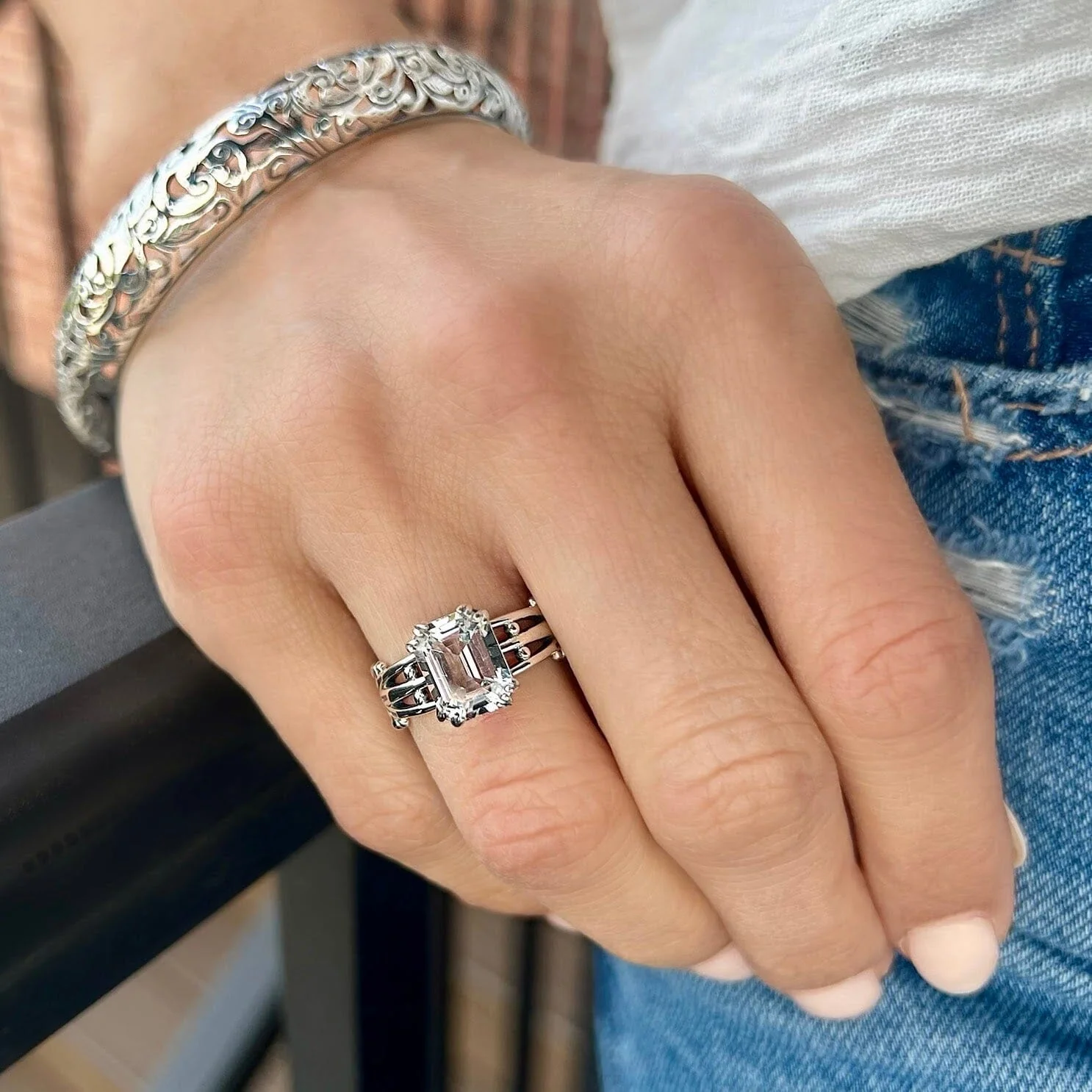 Iced Topaz Ring - Image 2