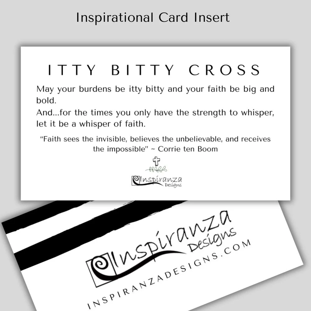 Itty Bitty Cross Necklace - Gold - Image 2