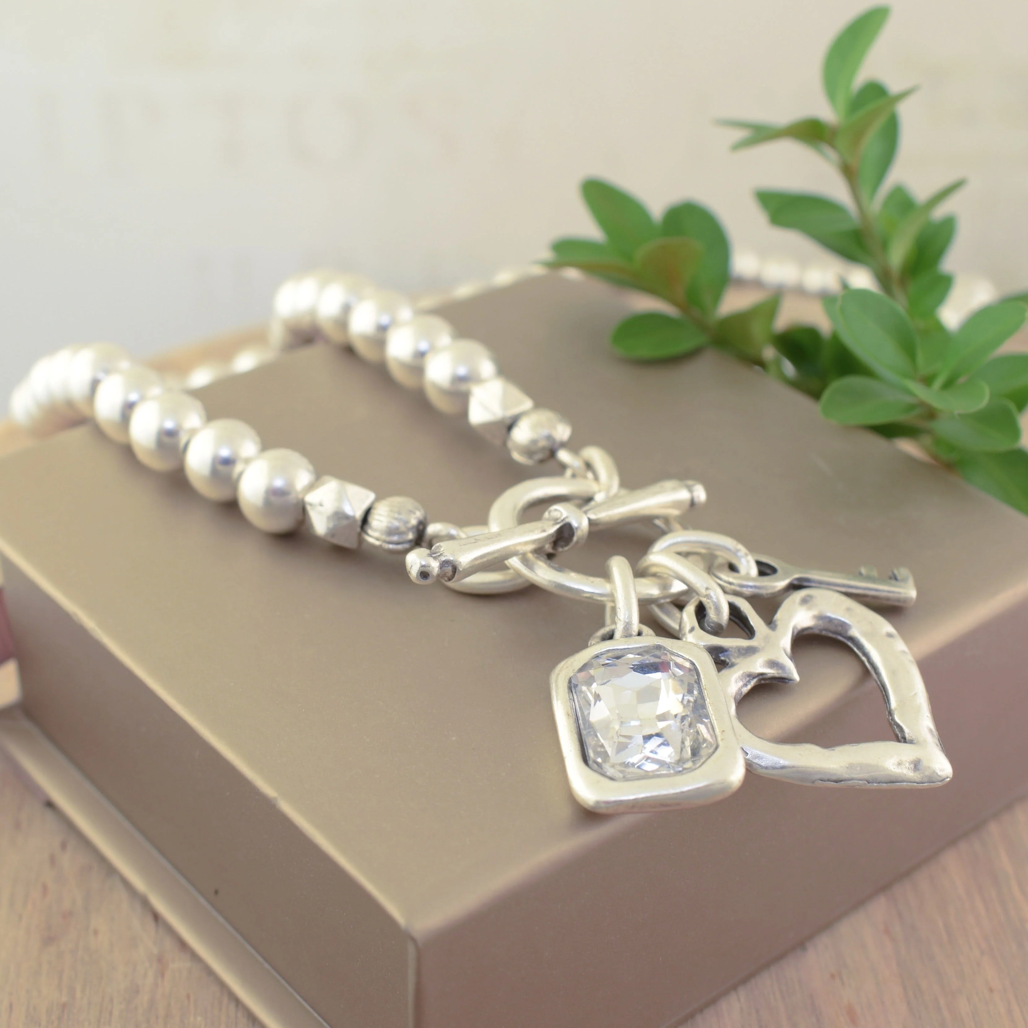 Key to My Sass Necklace - Silver