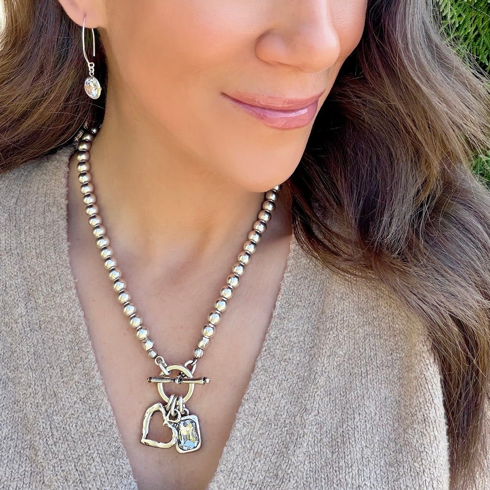 Key to My Sass Necklace - Silver - Image 4