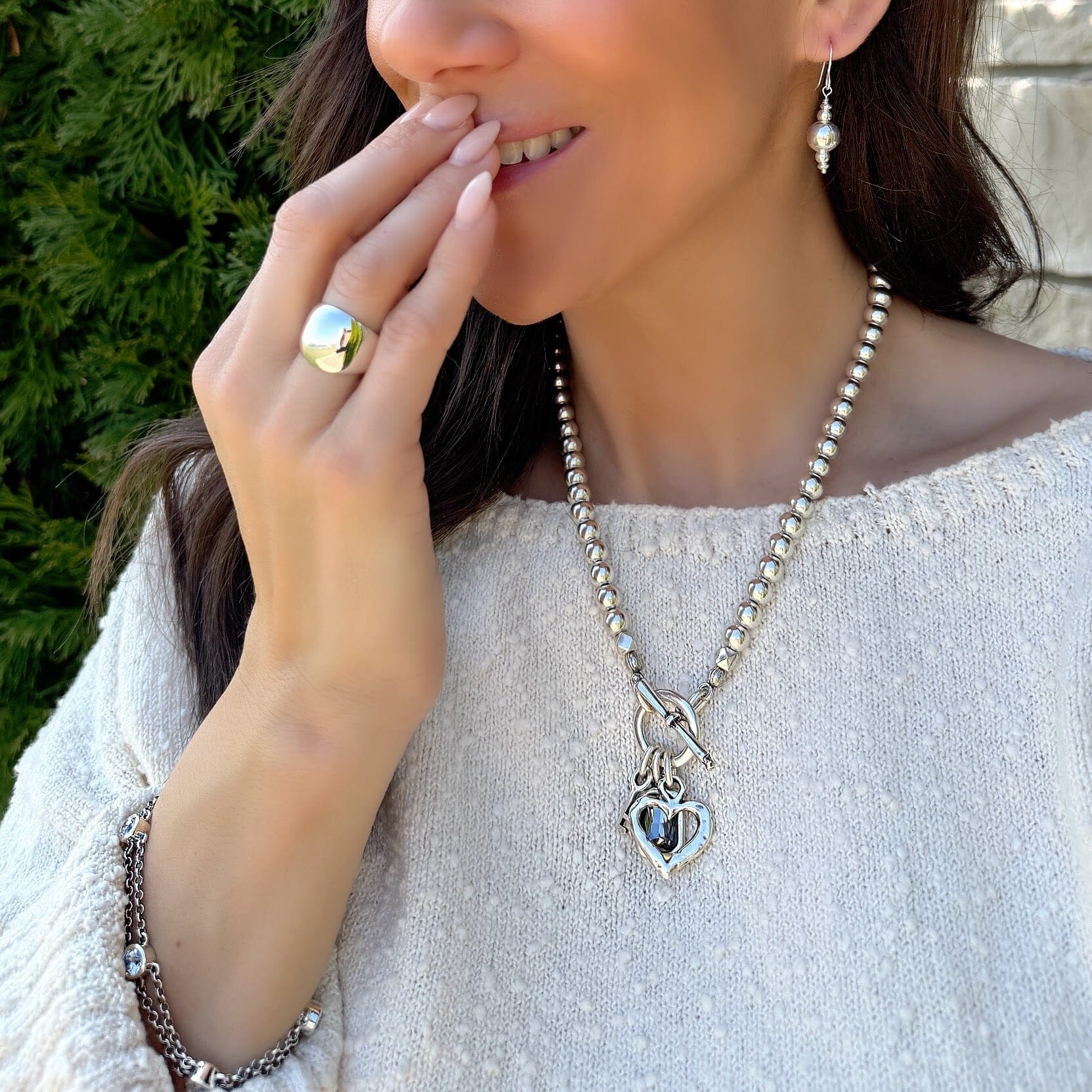 Key to My Sass Necklace - Silver - Image 9