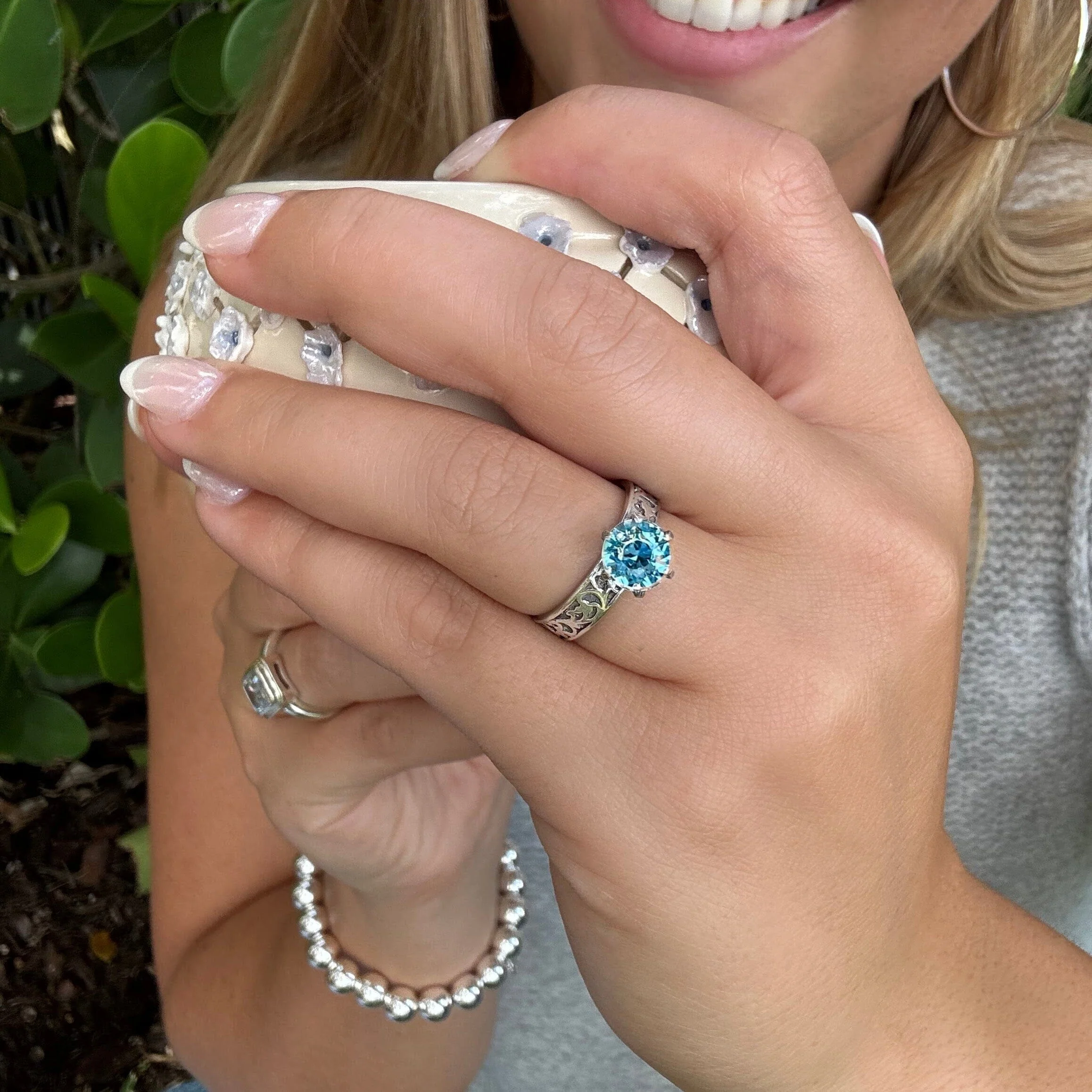 Lace & Lagoon Ring - Image 4