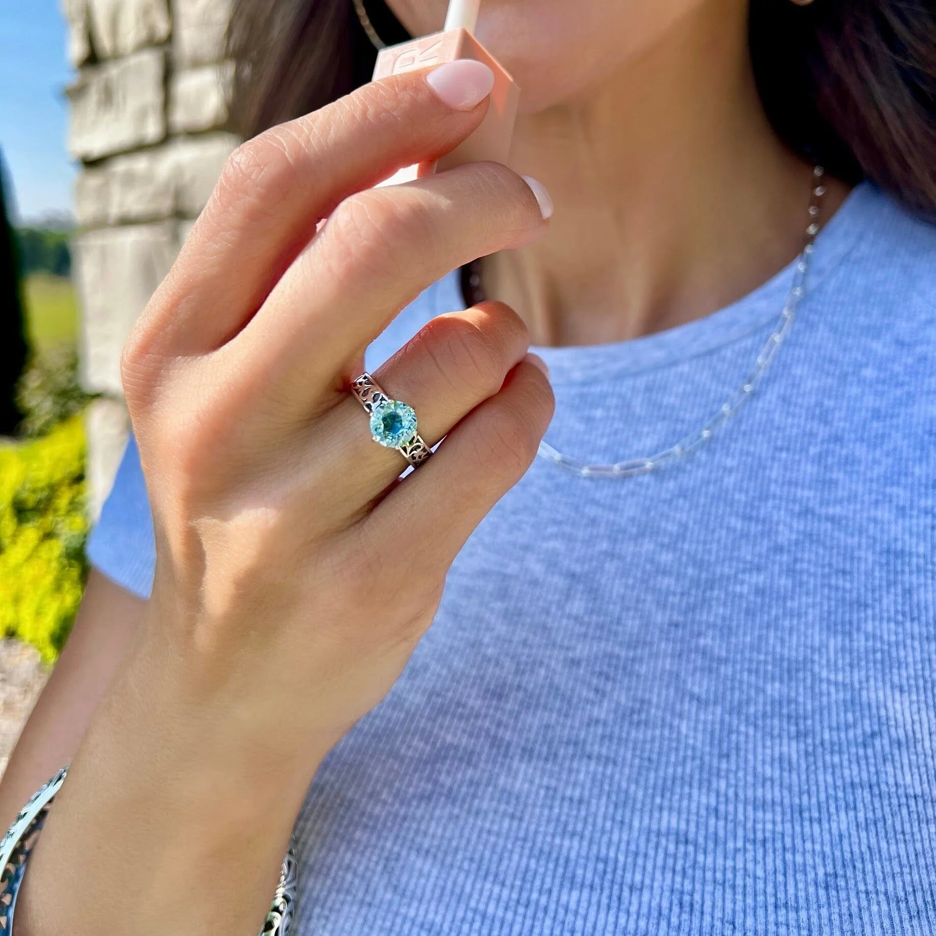 Lace & Lagoon Ring - Image 6