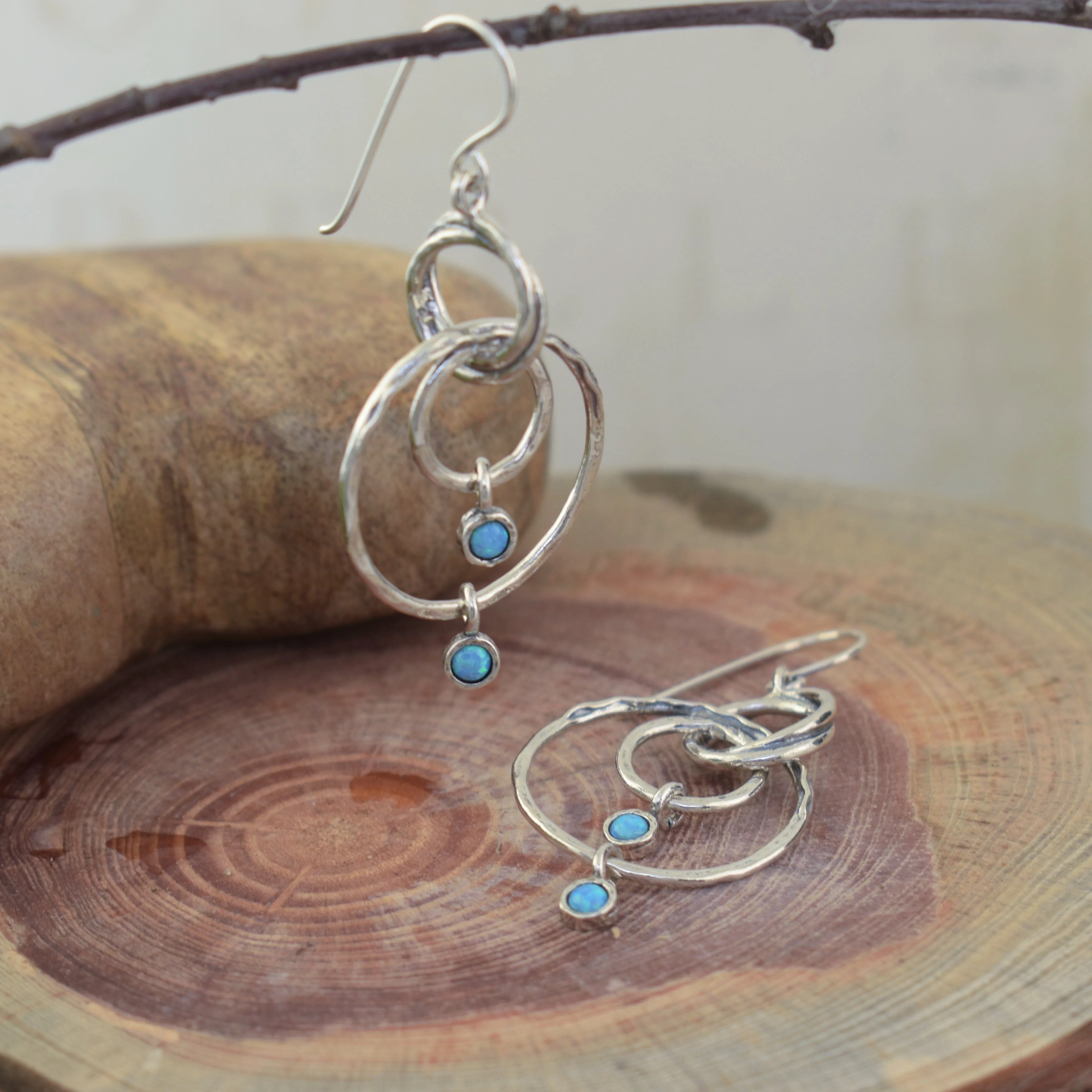 Opal Two Step Earrings - Image 3