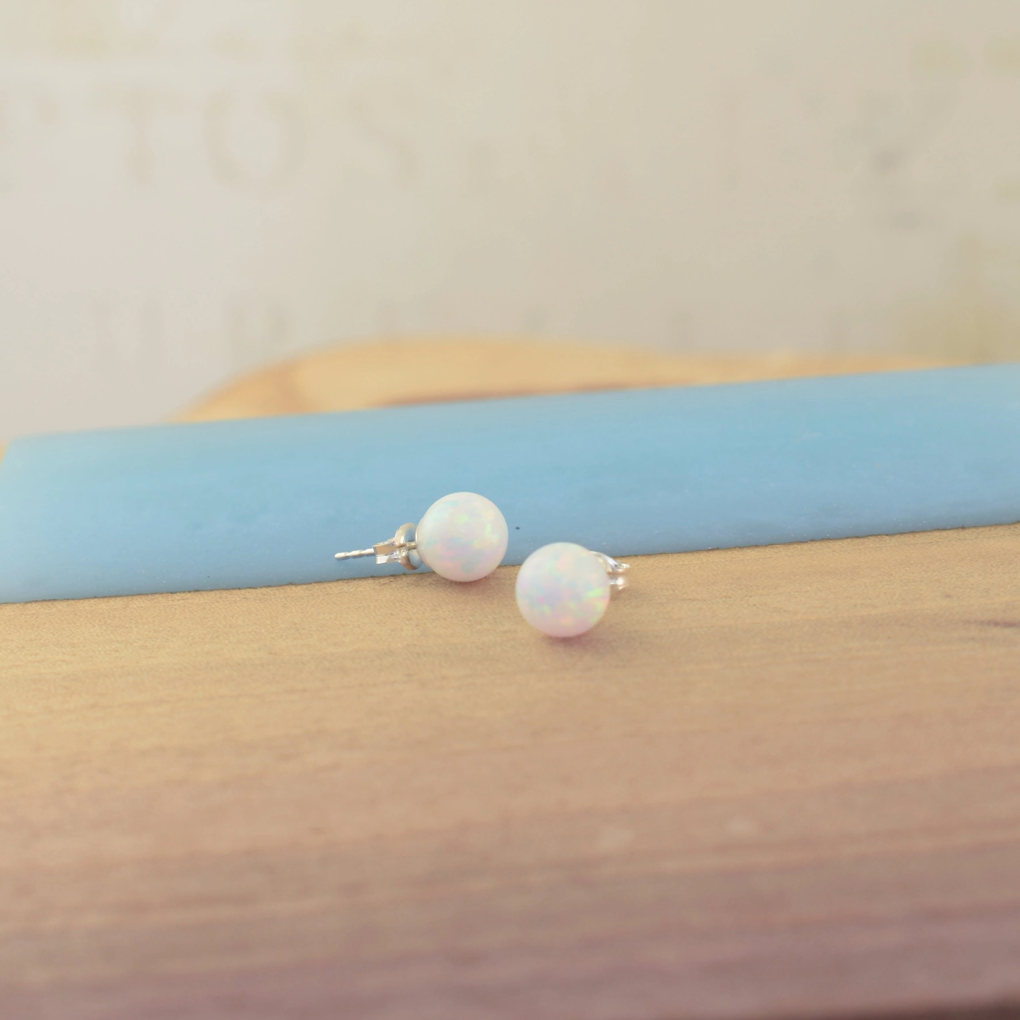 Opal Whispers Stud Earrings - Image 3