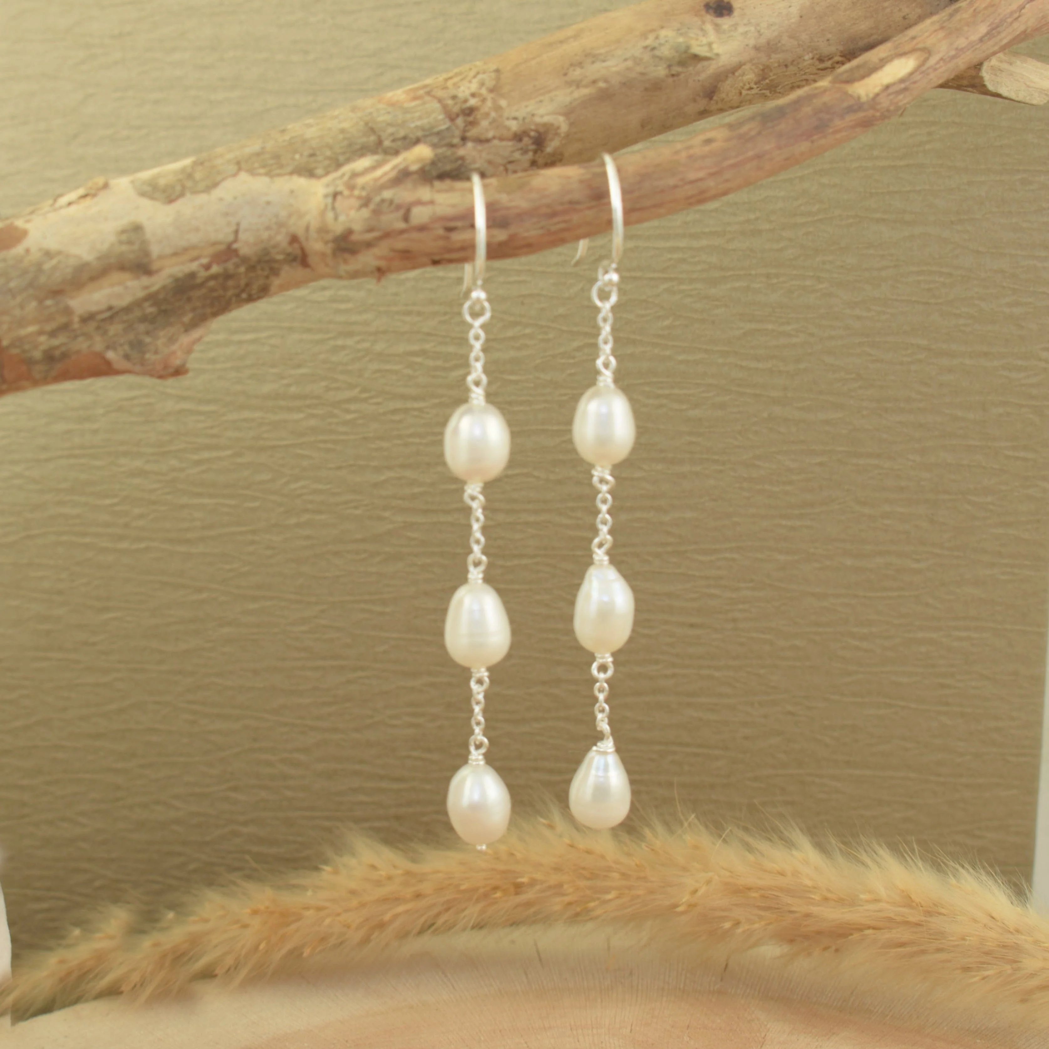 Pearl Swagger Earrings