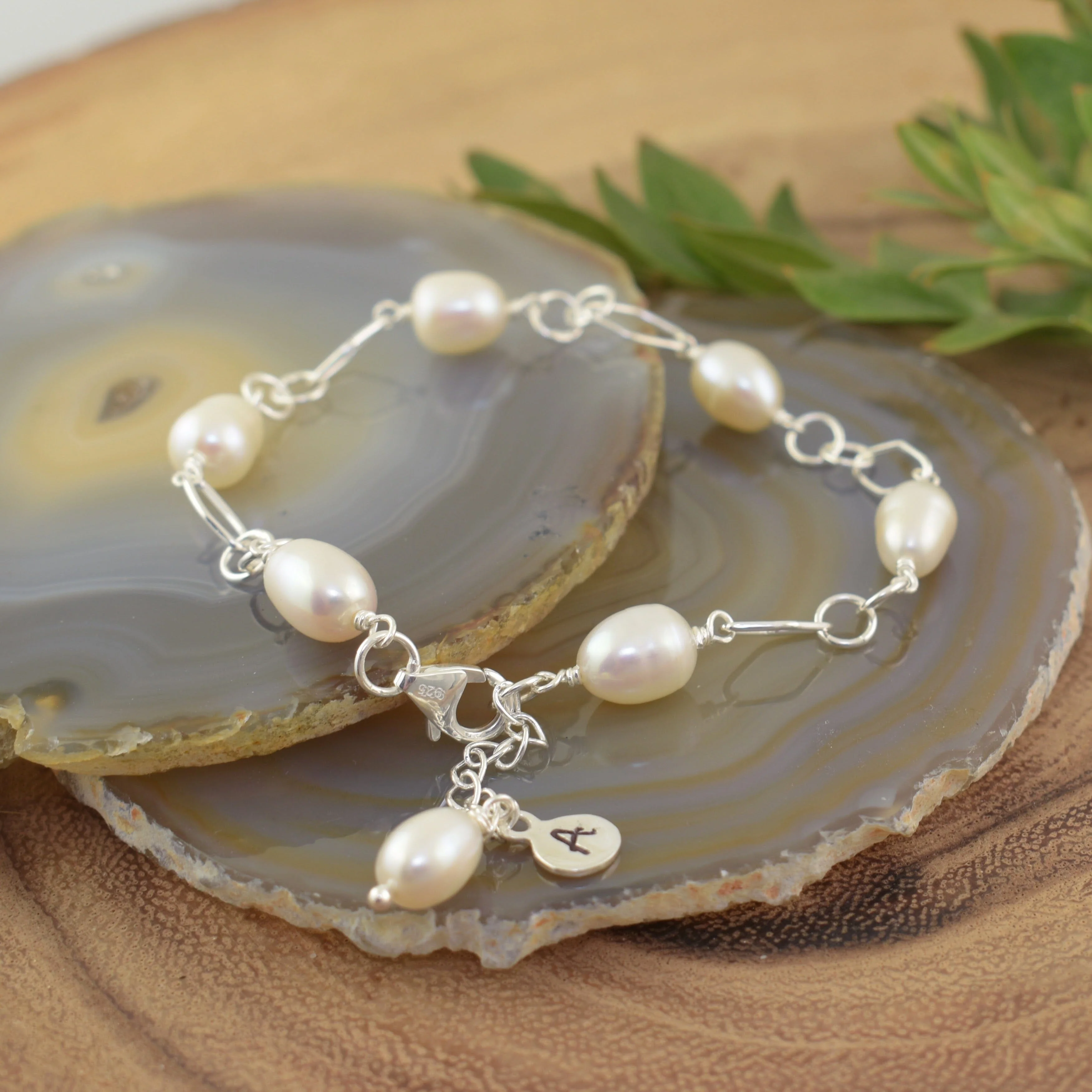 Pearl Swagger Personalized Bracelet