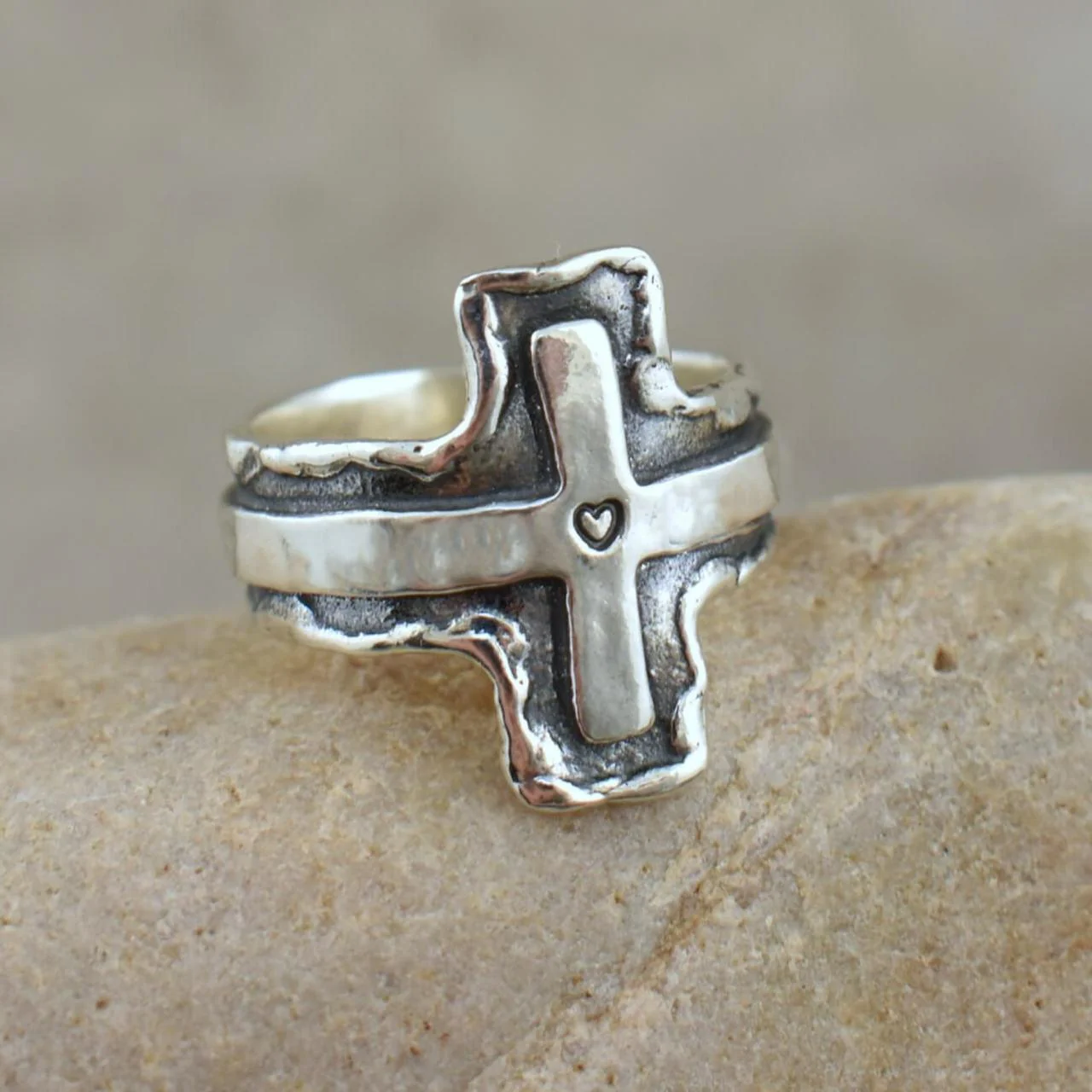 Personalized Cross Ring - Image 3