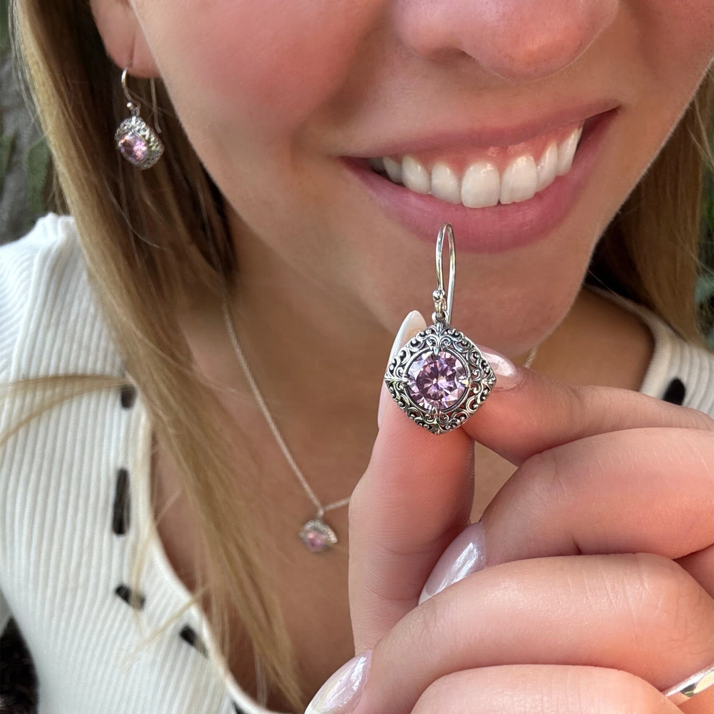 Pink About It Earrings - Image 2