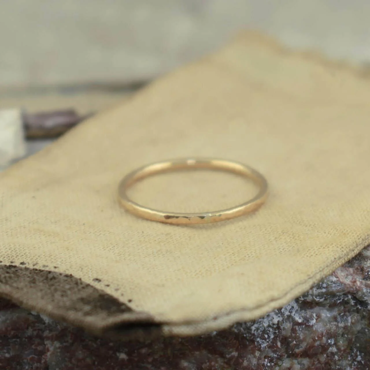 Plain Gold Stack Ring - Gold
