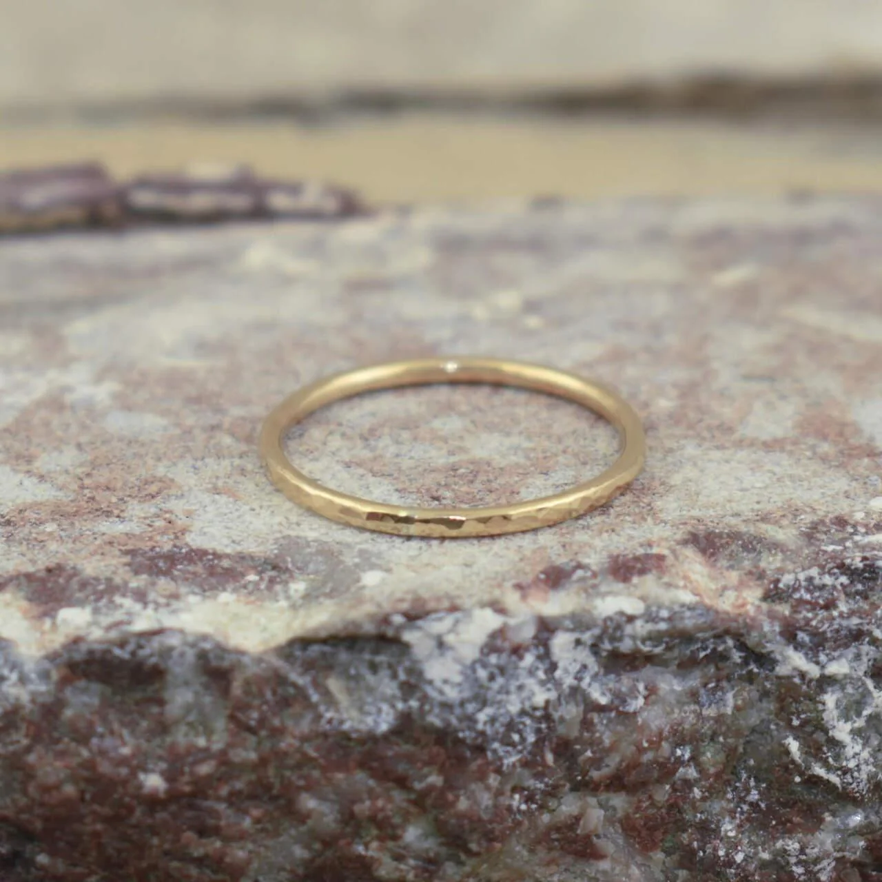 Plain Gold Stack Ring - Gold - Image 3