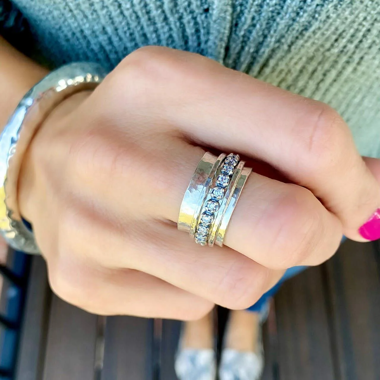 Primitive Shine Ring - Silver - Image 2