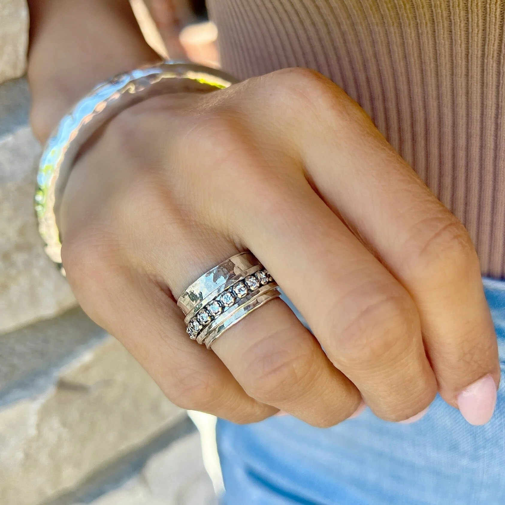 Primitive Shine Ring - Silver - Image 4
