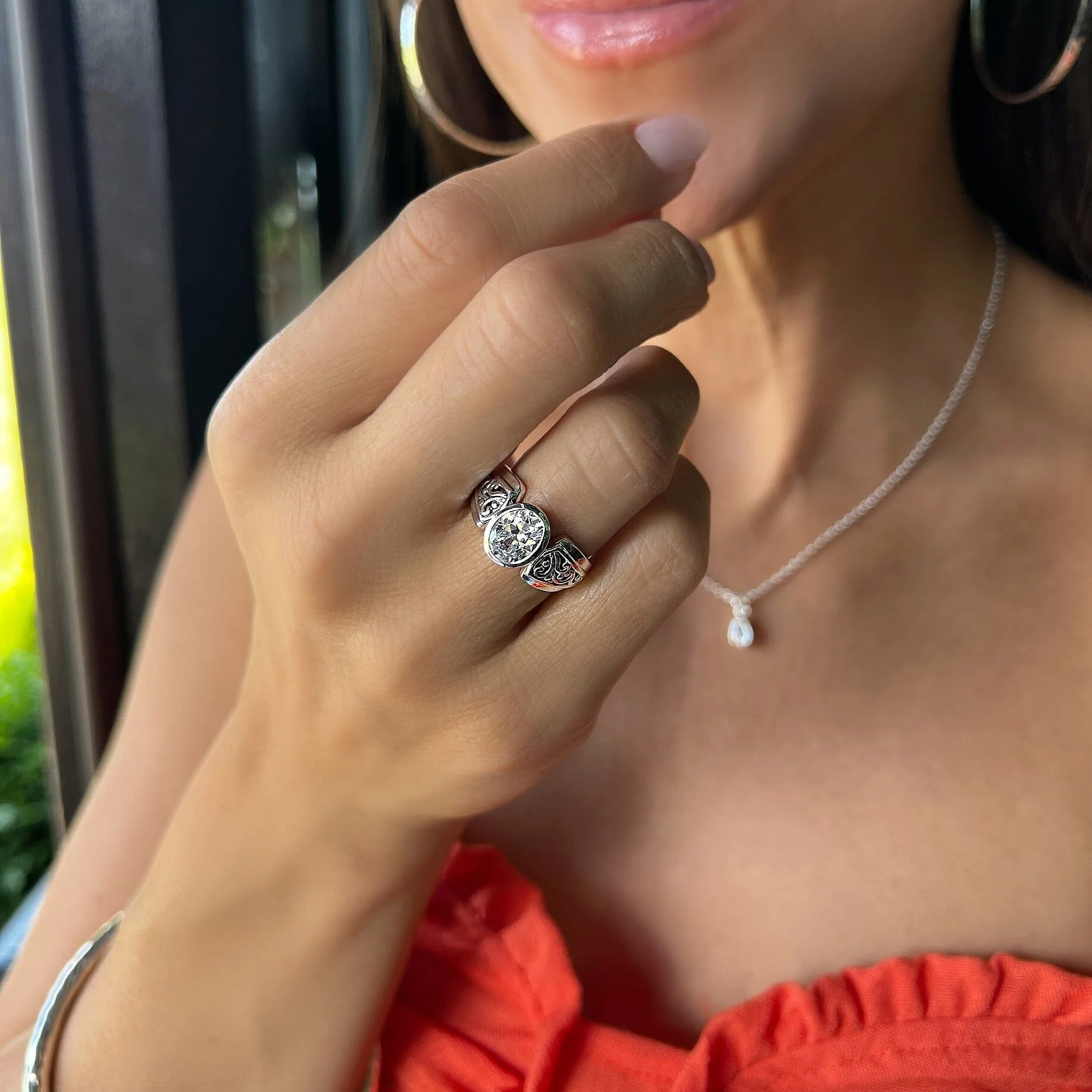 Radiant Filigree Ring - Image 6