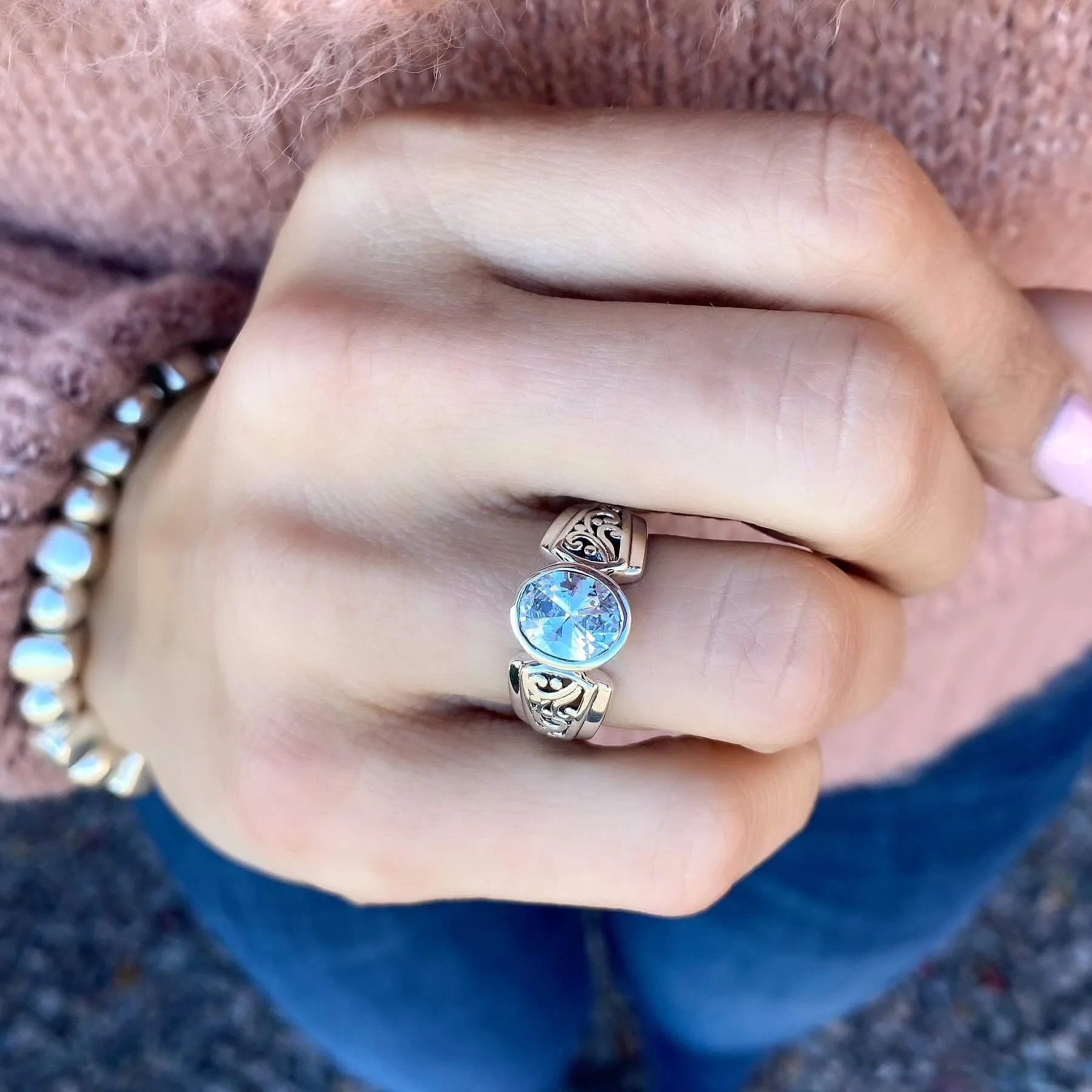 Radiant Filigree Ring - Image 8