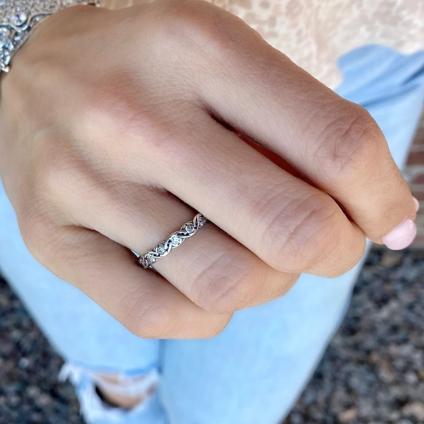 Riley Eternity Ring - Silver - Image 2