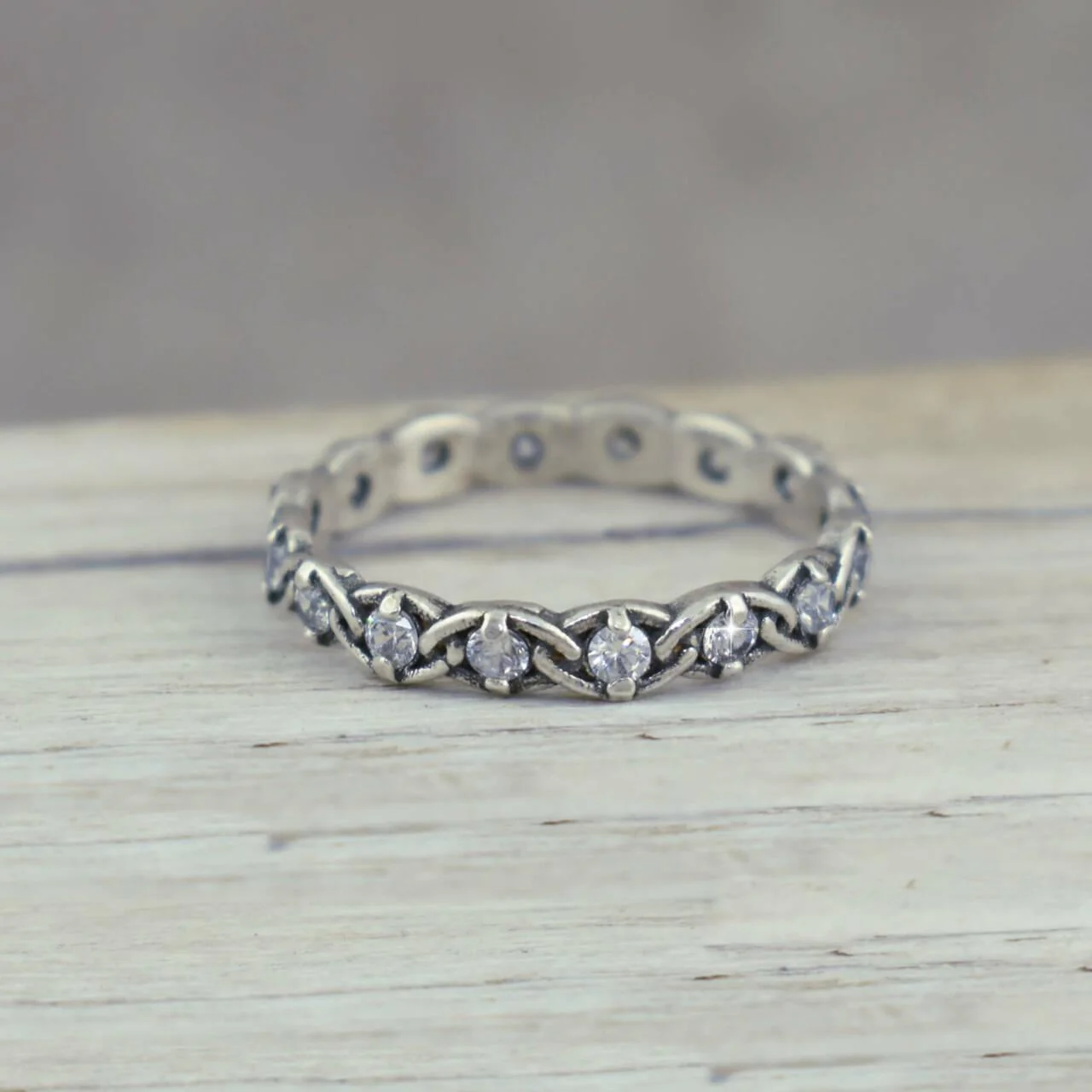 Riley Eternity Ring - Silver - Image 5