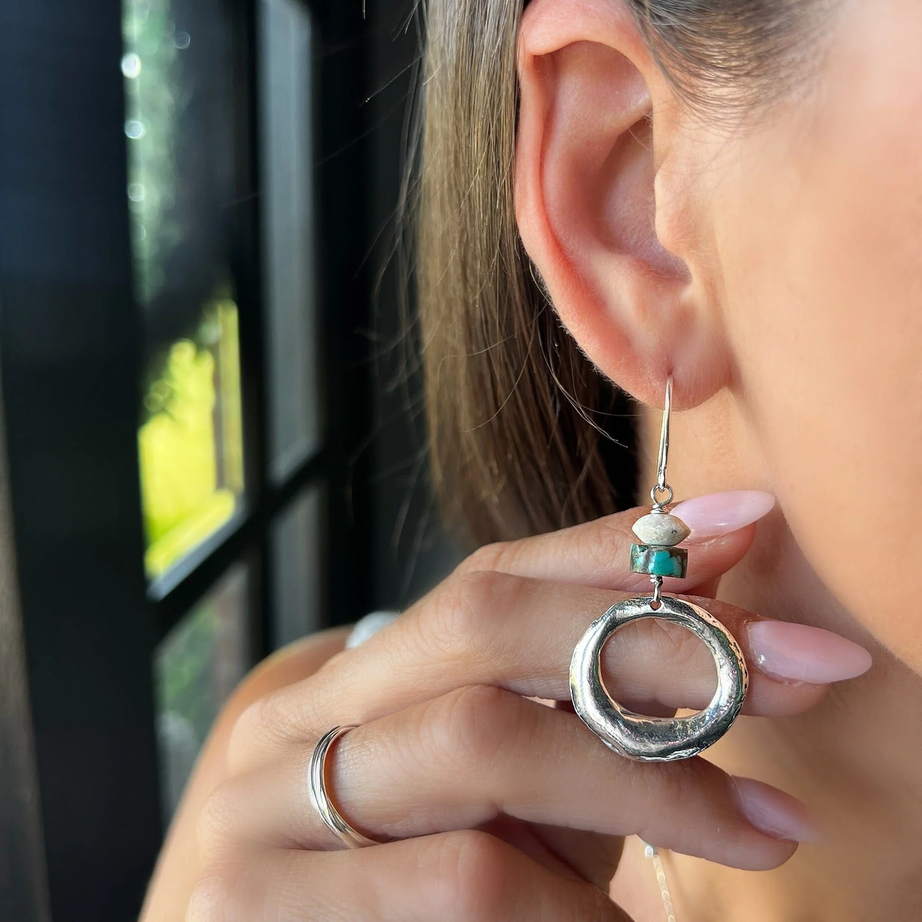 River-Stone Earrings - Image 2
