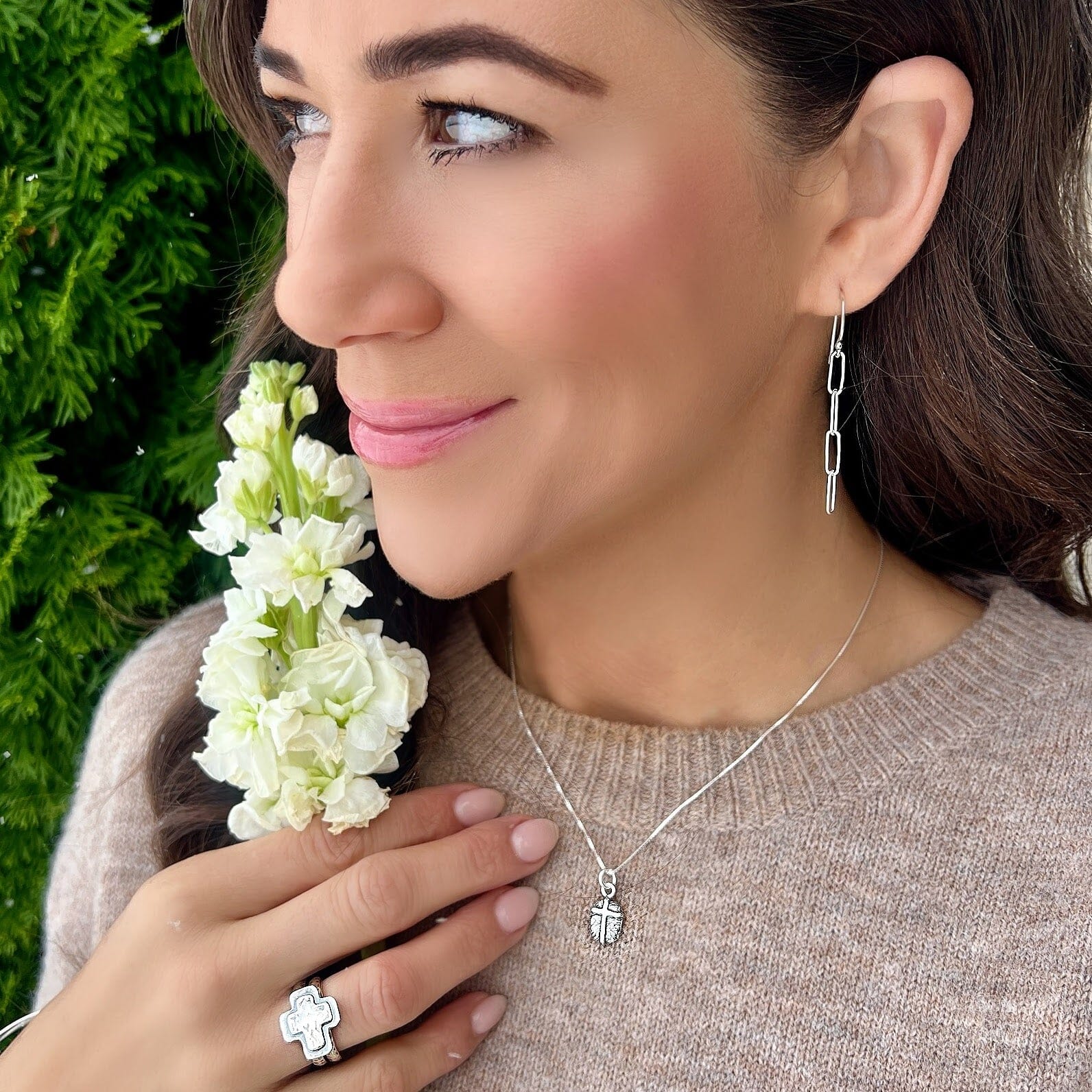 Simple Paperclip Earrings - Image 2