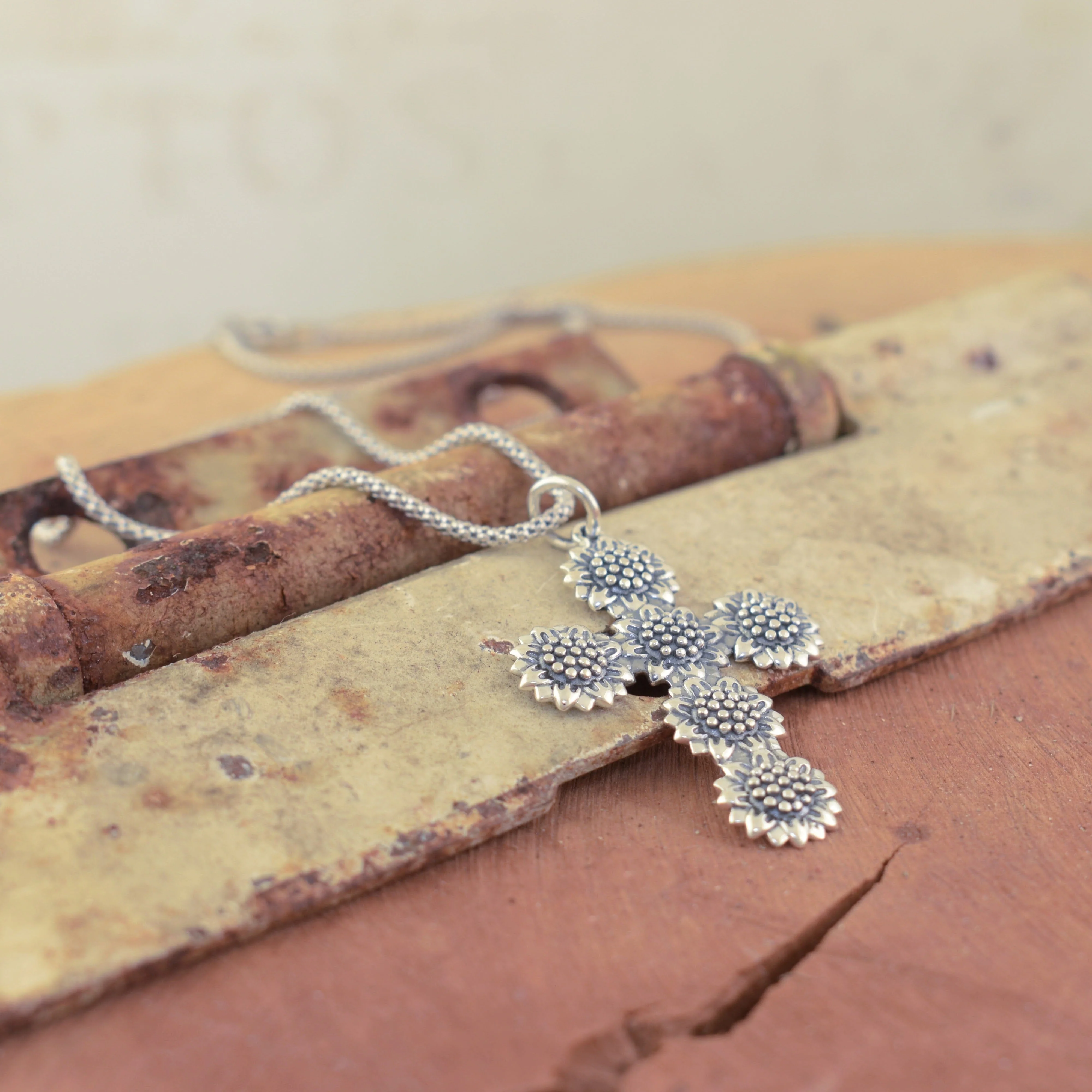 Sonflower Cross Necklace - Image 3