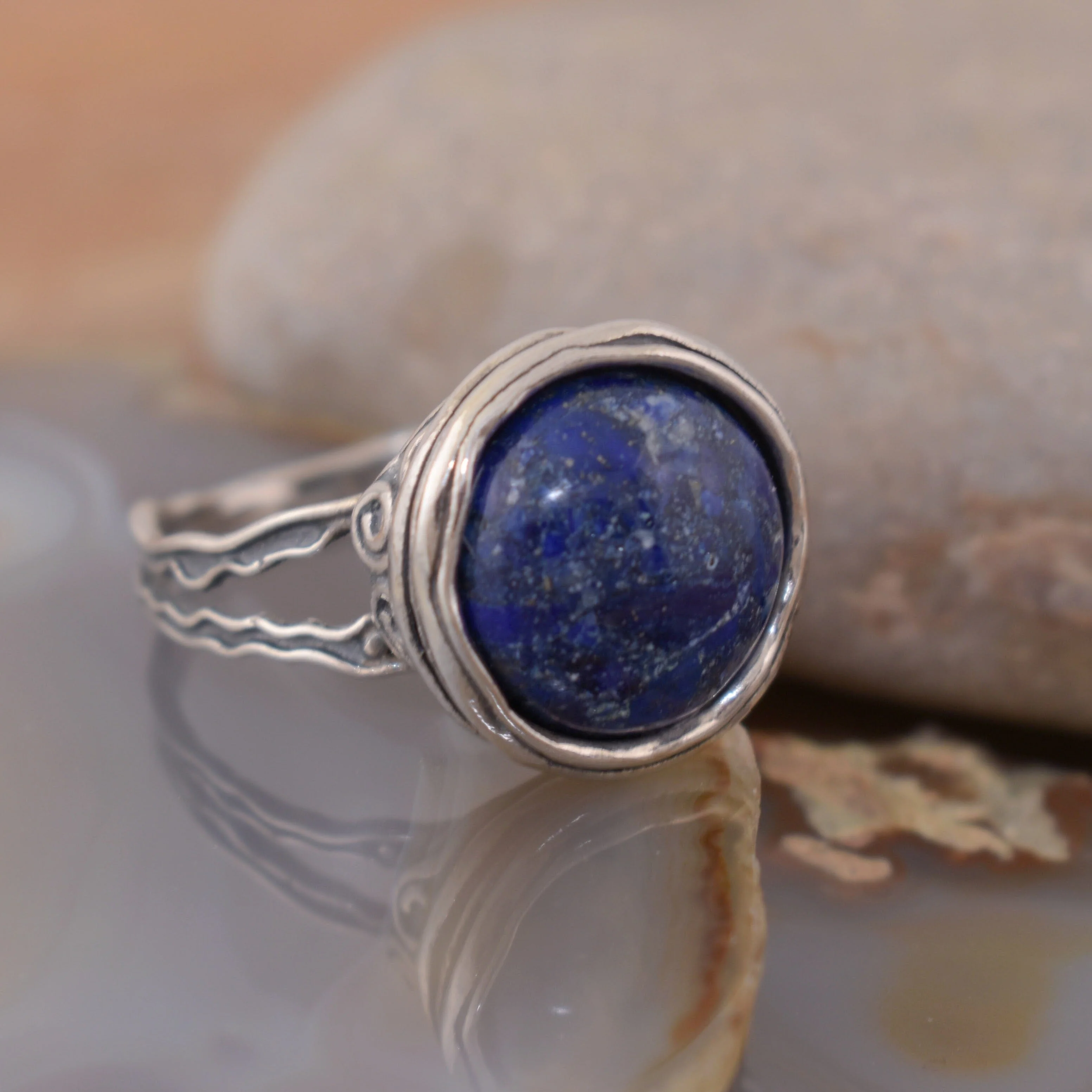 Steady Blue Ring