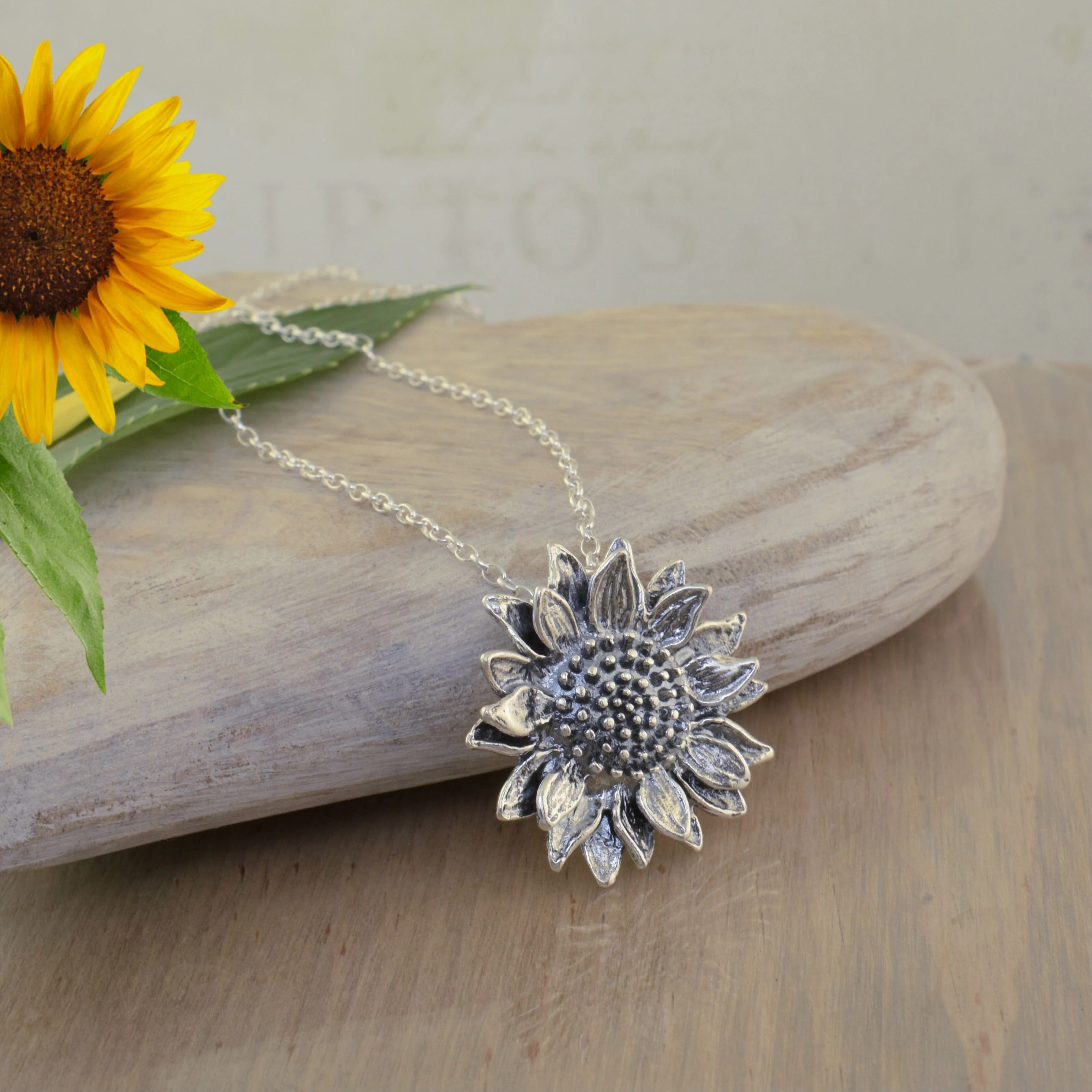 Sunflower Necklace - July Flower of the Month - Image 4
