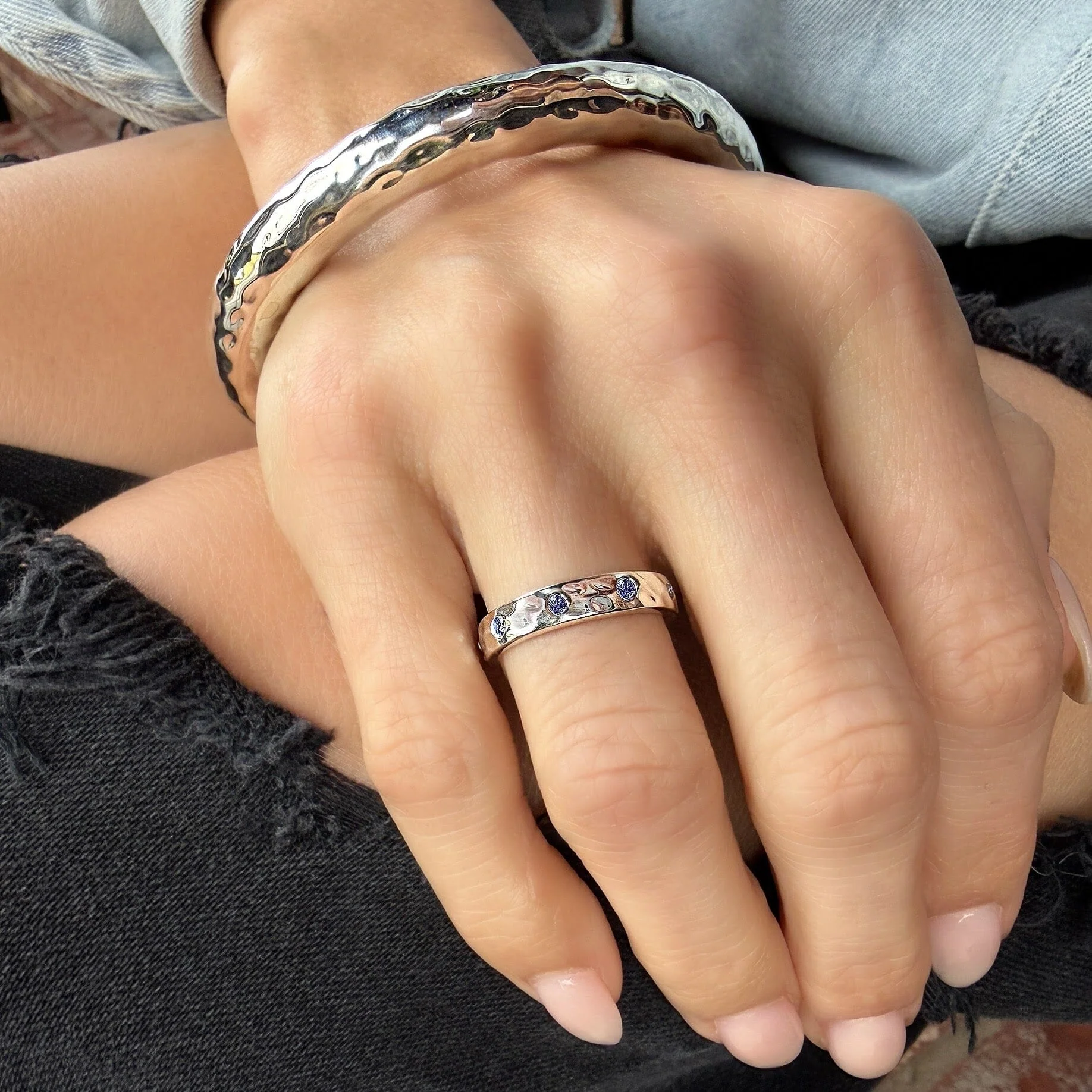 Tanzanite Confetti Ring - Image 4