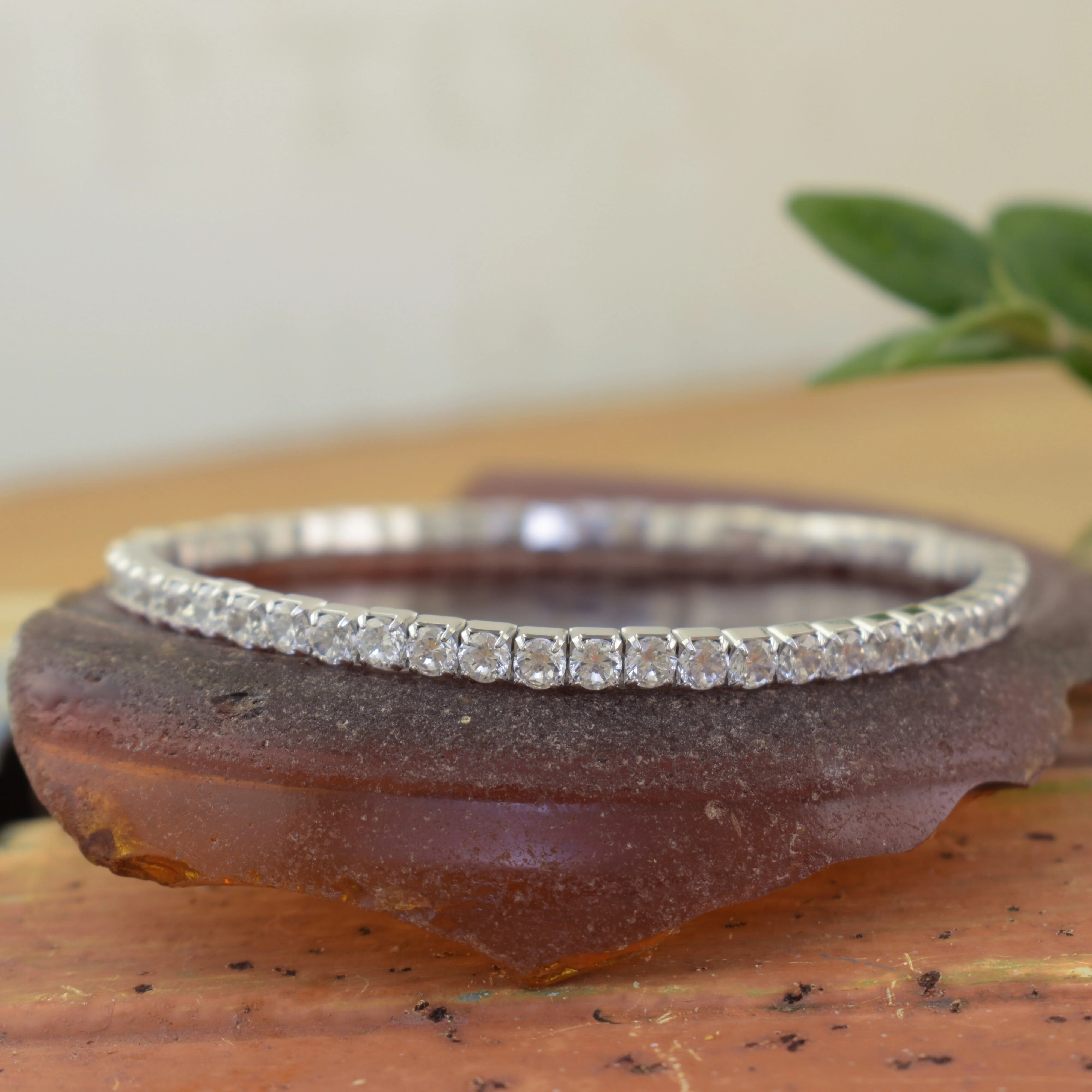 Tennis Bracelet - 3.3mm Stretch - Image 3