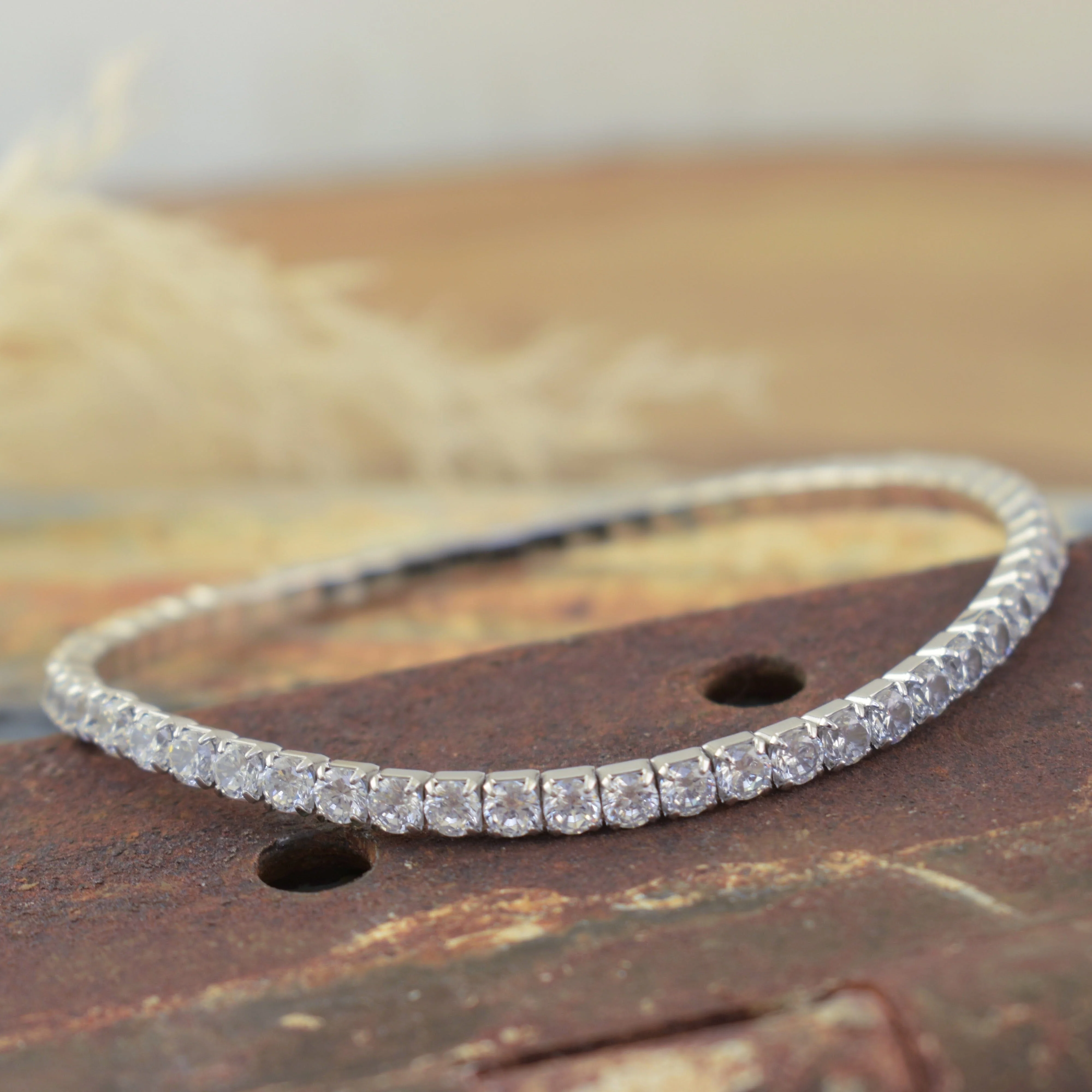 Tennis Bracelet - 3.3mm Stretch - Image 5