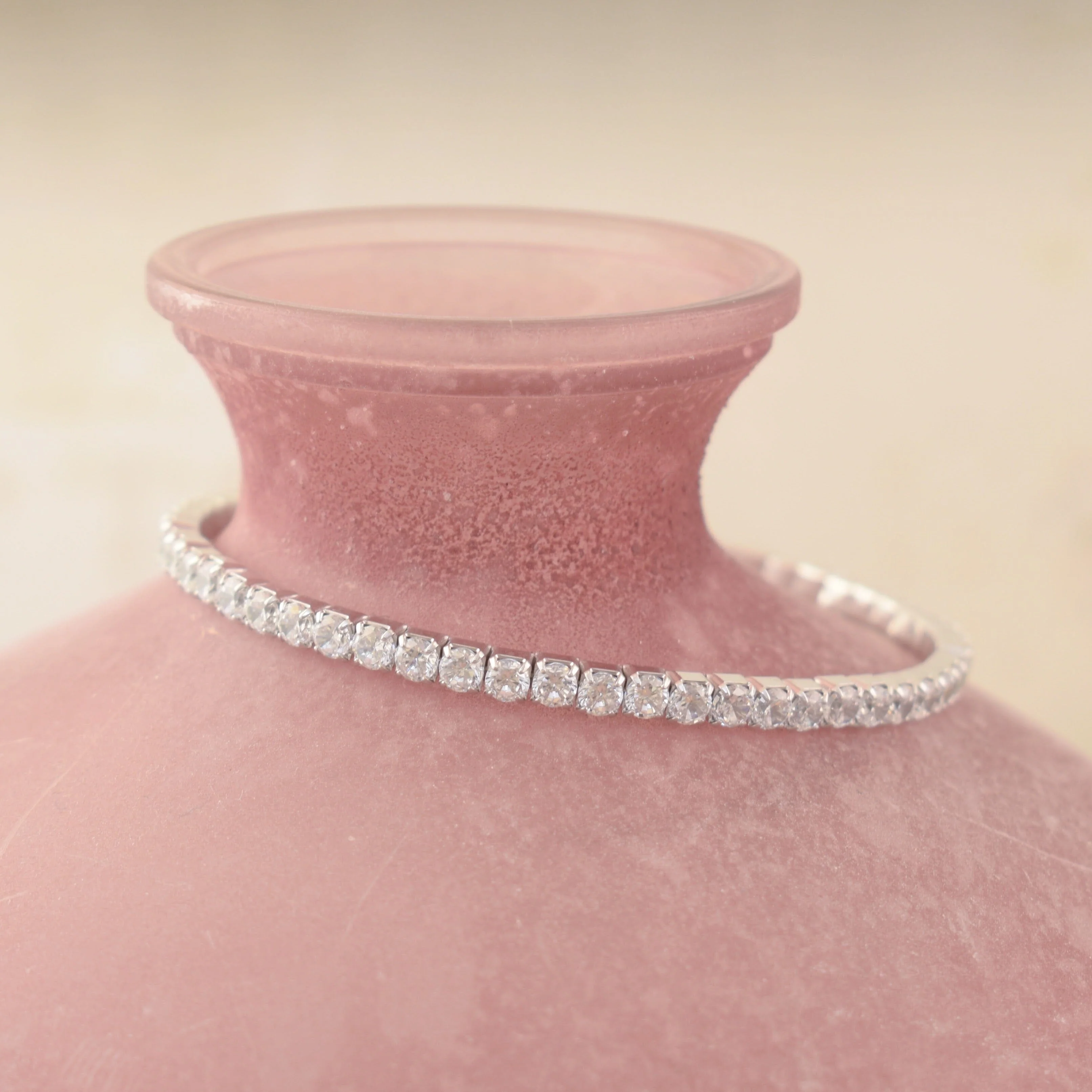 Tennis Bracelet - 3.3mm Stretch - Image 7