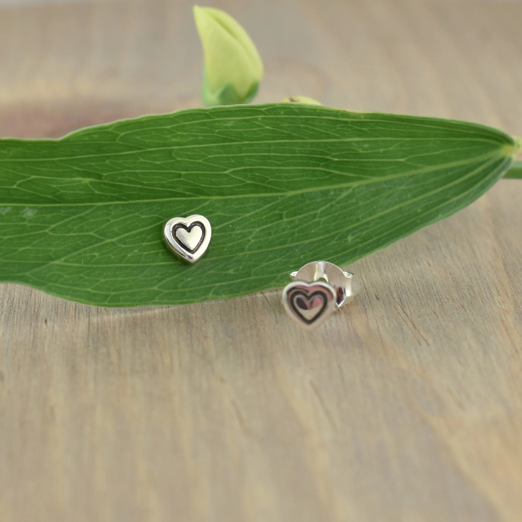 Tiny Heart Earrings